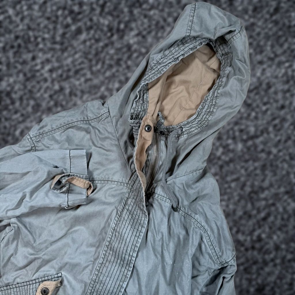 Abercrombie & Fitch VINTAGE Abercrombie & Fitch Military Jacket Women’s Small Green Zip Hood Y2K Jacket Womens Small Green Military Hooded Size S / US 4 / IT 40 - 1 Thumbnail