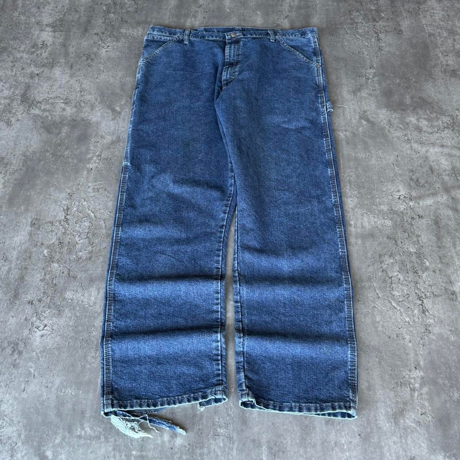 Carhartt × JNCO × Wrangler Vintage Y2K Carhartt Style Baggy Carpenter Distressed Jeans Size US 38 / EU 54 - 1 Thumbnail