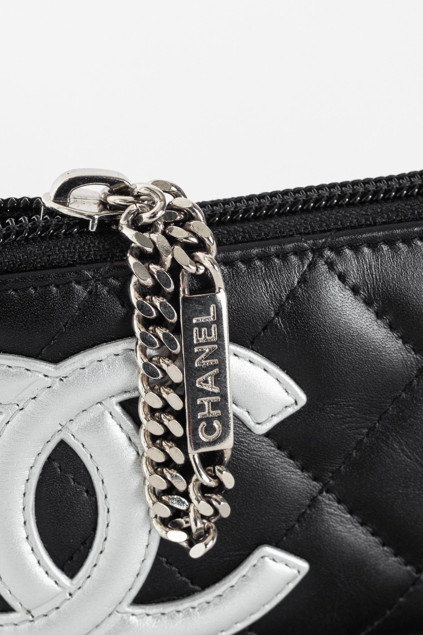 Chanel Chanel 12C Noir & Argen Cambon CC Quilted Card Case Size ONE SIZE - 7 Thumbnail