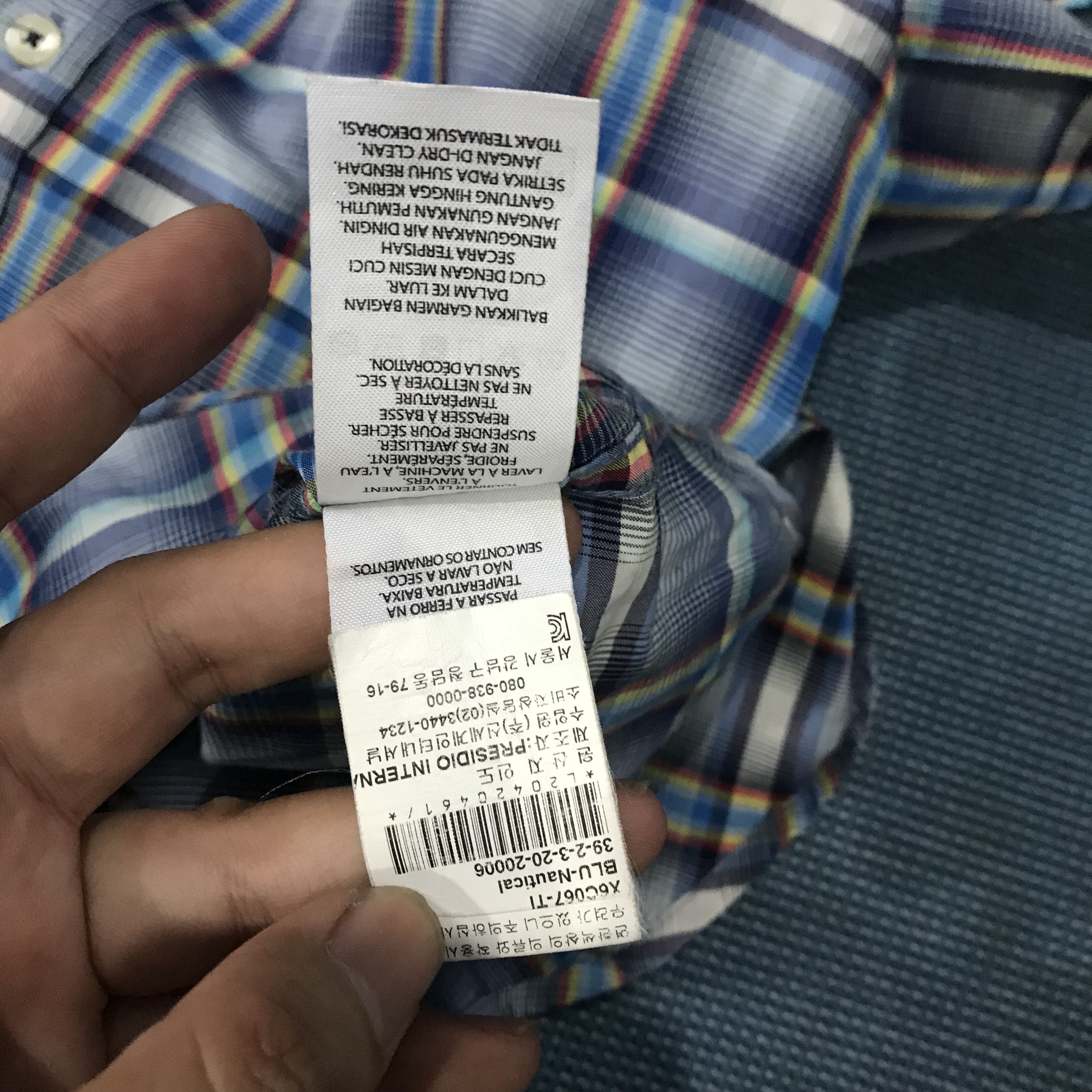 Armani Exchange Vintage Armani Exchange Long sleeves Plaid Tartan Madrass Size US S / EU 44-46 / 1 - 5 Thumbnail
