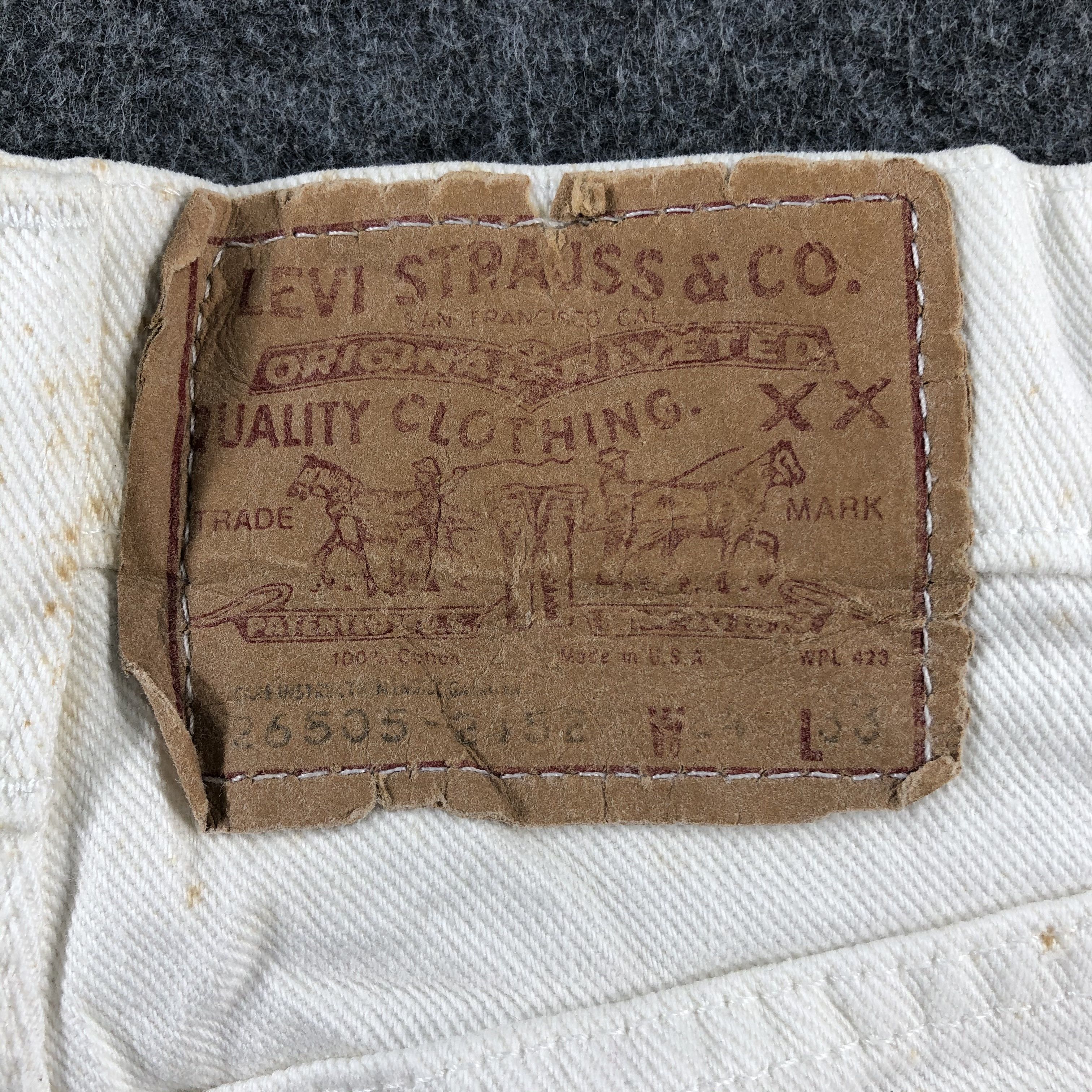 Levi's 90s Vintage Light Wash Levis 505 Jeans-J2603 Size US 26 / EU 42 - 5 Thumbnail