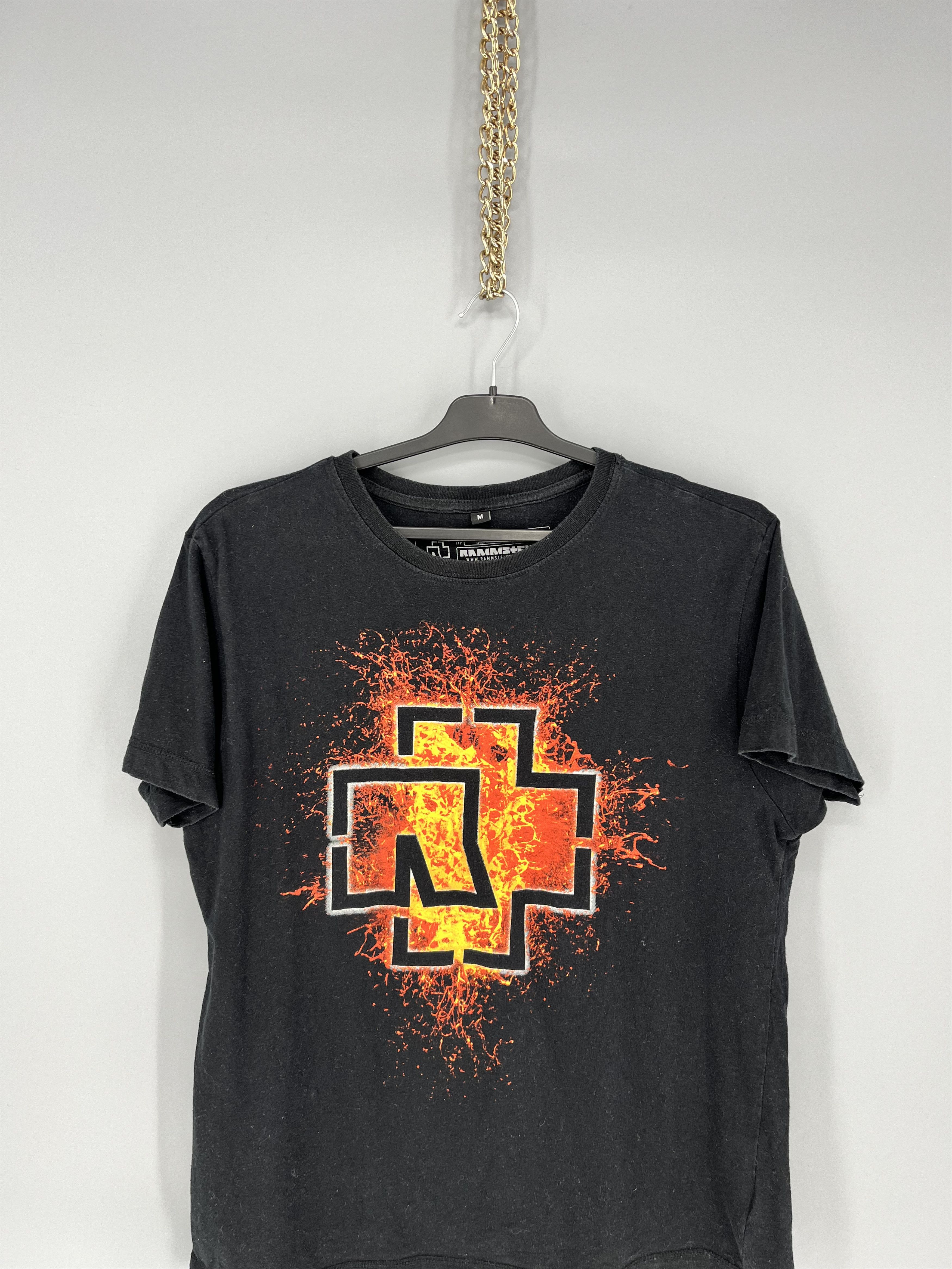 Band Tees Vintage Y2K Rammstein Face Horror Print Band Rock Streetwear Size US M / EU 48-50 / 2 - 6 Thumbnail