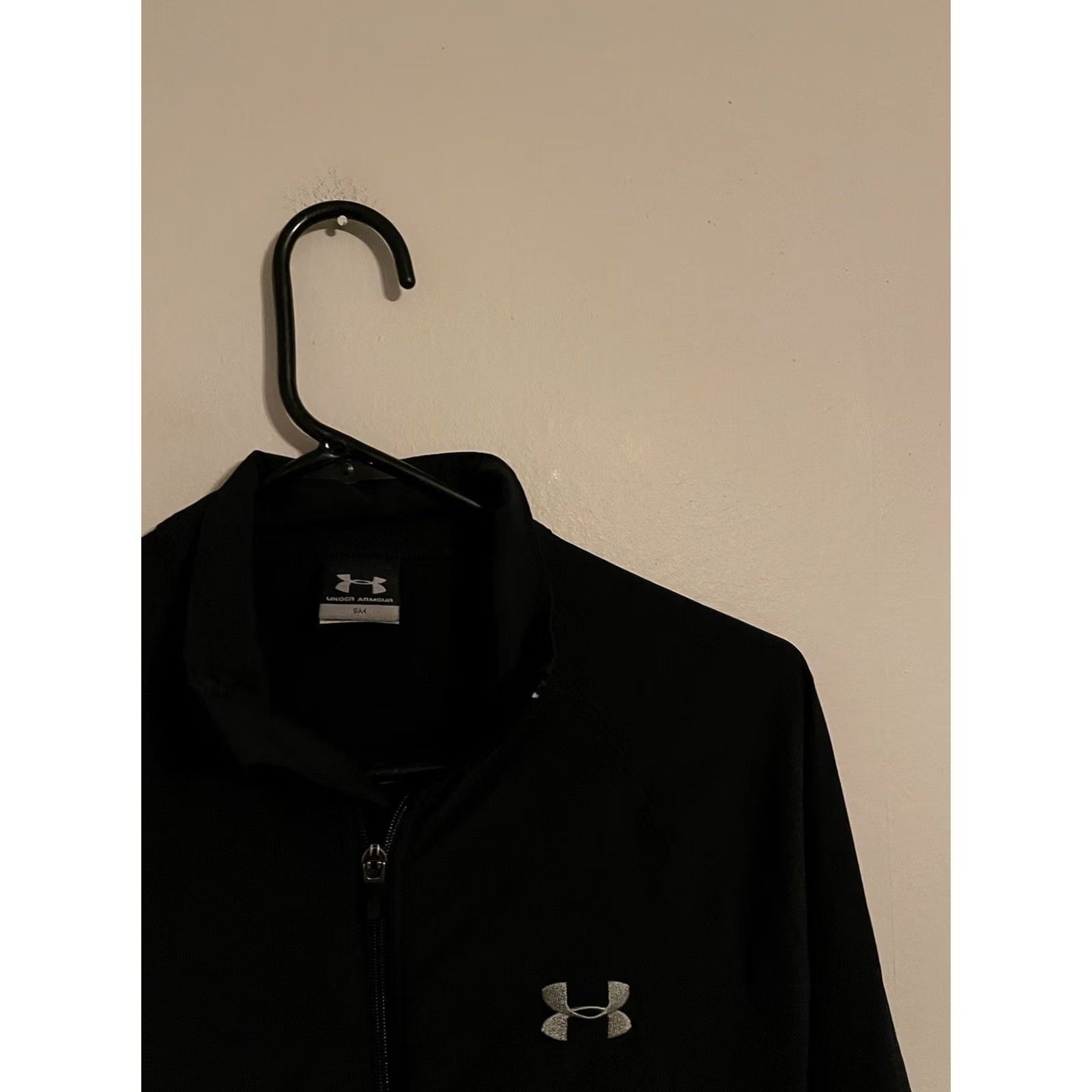 Under Armour Under Armour Windbreaker Stretch Full Zip Track Jacket - Men's Small - Black - Activewear Neon Pattern, Golf, Athletic Fit Size US S / EU 44-46 / 1 - 2 Thumbnail