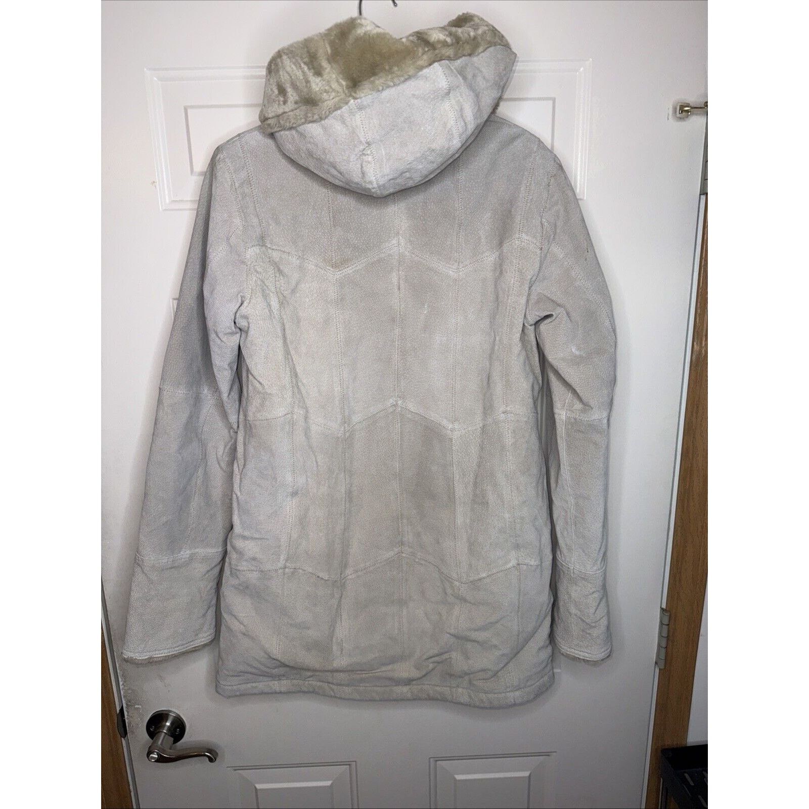Covington Covington Leather Parka Coat Jacket Fur Womens Small Beige Size S / US 4 / IT 40 - 11 Thumbnail