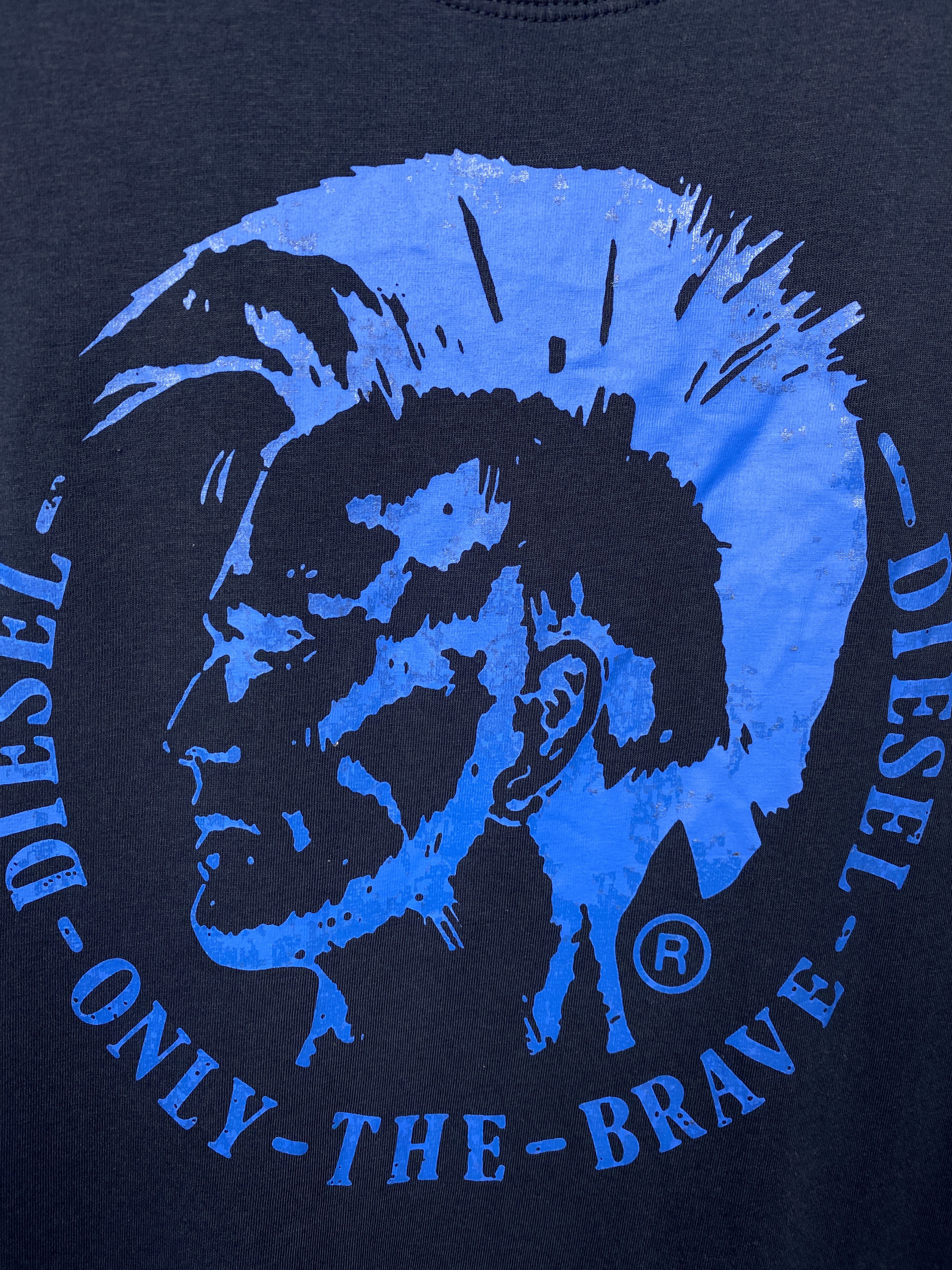 Diesel Diesel Vintage Mens Punk Logo Crew Neck T-Shirt Size US L / EU 52-54 / 3 - 3 Thumbnail
