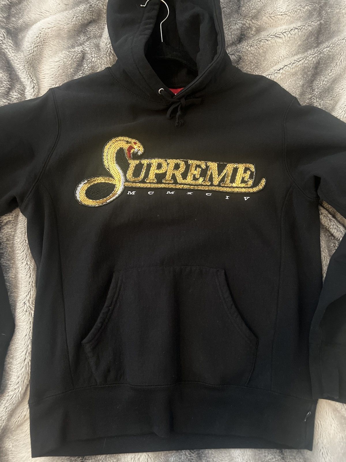 Supreme Supreme sequin viper hoodie | Grailed