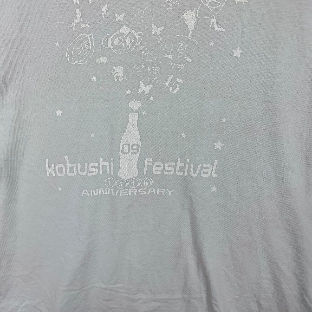 Vintage KAMISAGI KOBUSHI LIVE Festival 15th Anniversary Tee Shirt Size US L / EU 52-54 / 3 - 6 Thumbnail