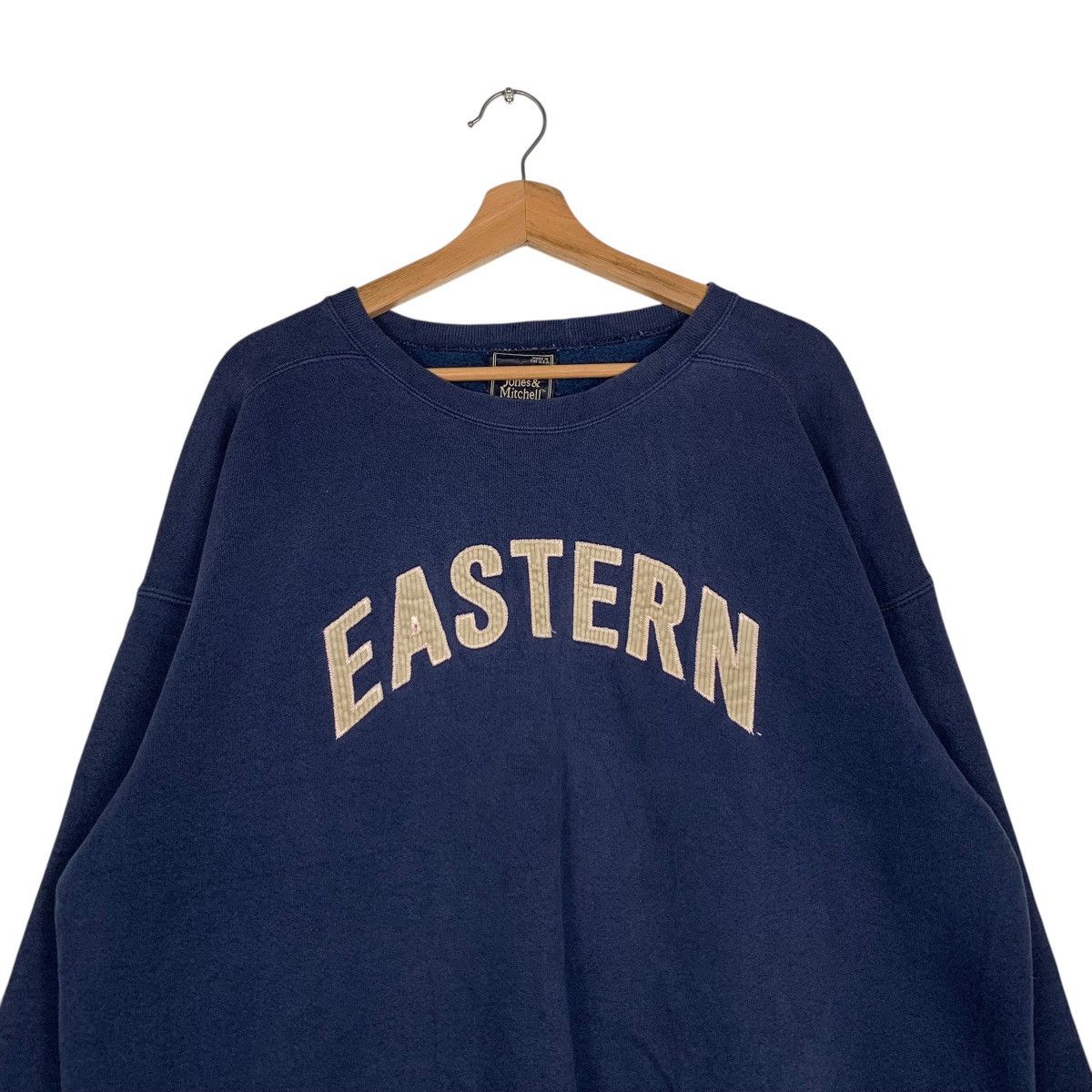Vintage JONES & MITCHELL Eastern Big Logo Sweatshirt #1475-C66 Size US XL / EU 56 / 4 - 2 Thumbnail