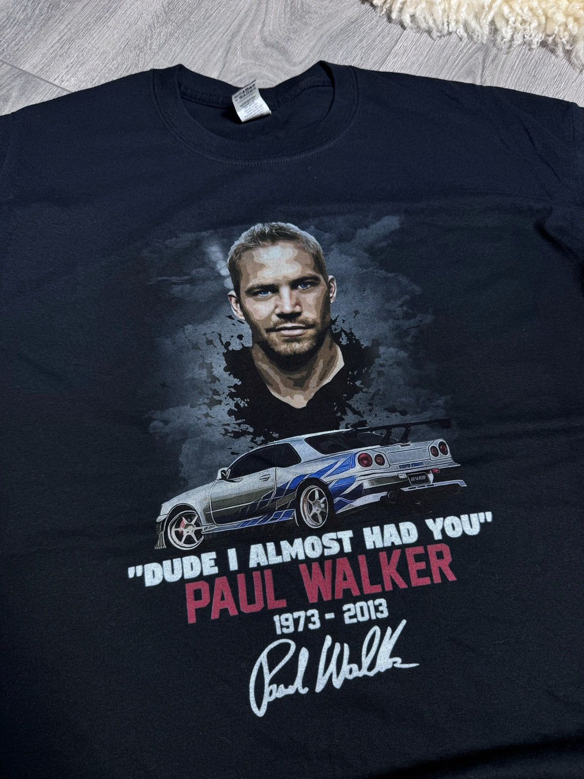 Gildan Paul Walker 1973-2013 Dude | Almost Had You T-Shirt Size US XL / EU 56 / 4 - 3 Thumbnail