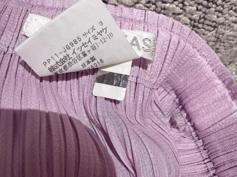 Issey Miyake Issey Miyake size:3 Light Purple Pleated Skirt Size 31" - 3 Thumbnail