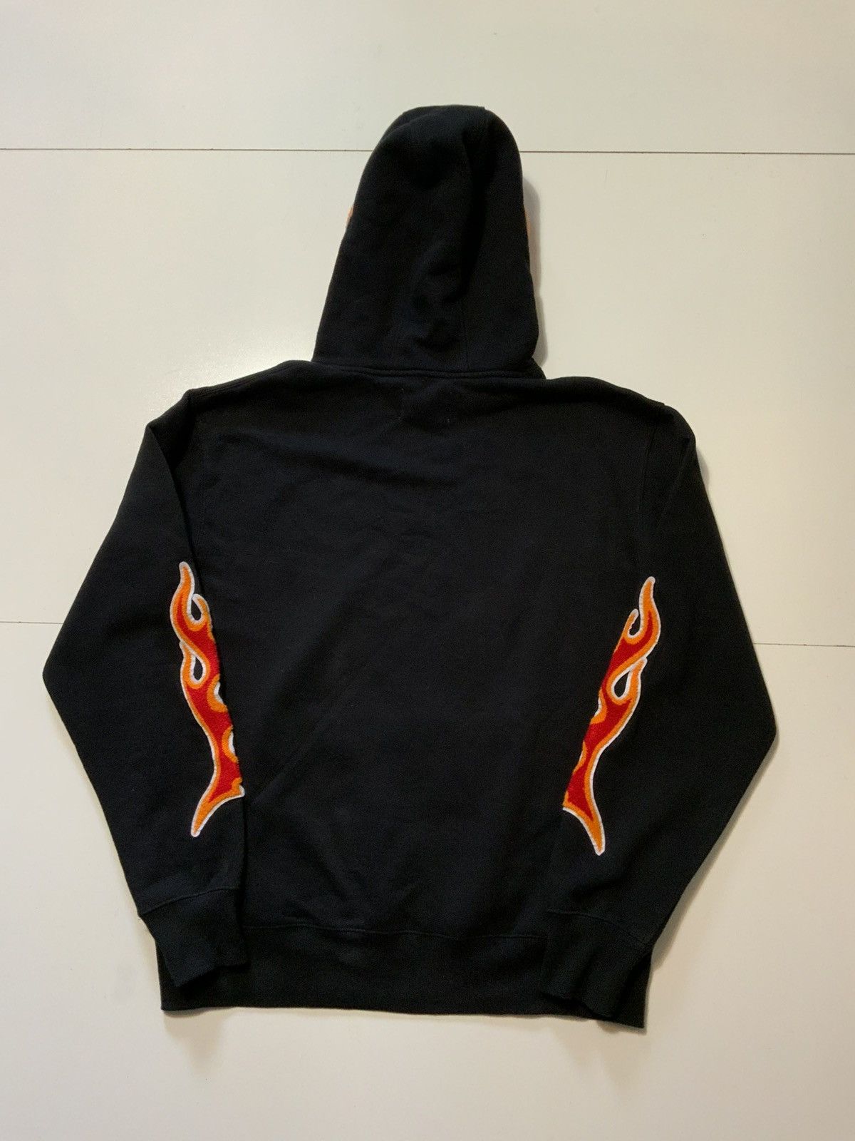 EPTM. EPTM EP9676 Nu Flame Fire Appliqué Black Pullover Hoodie Size US L / EU 52-54 / 3 - 3 Thumbnail