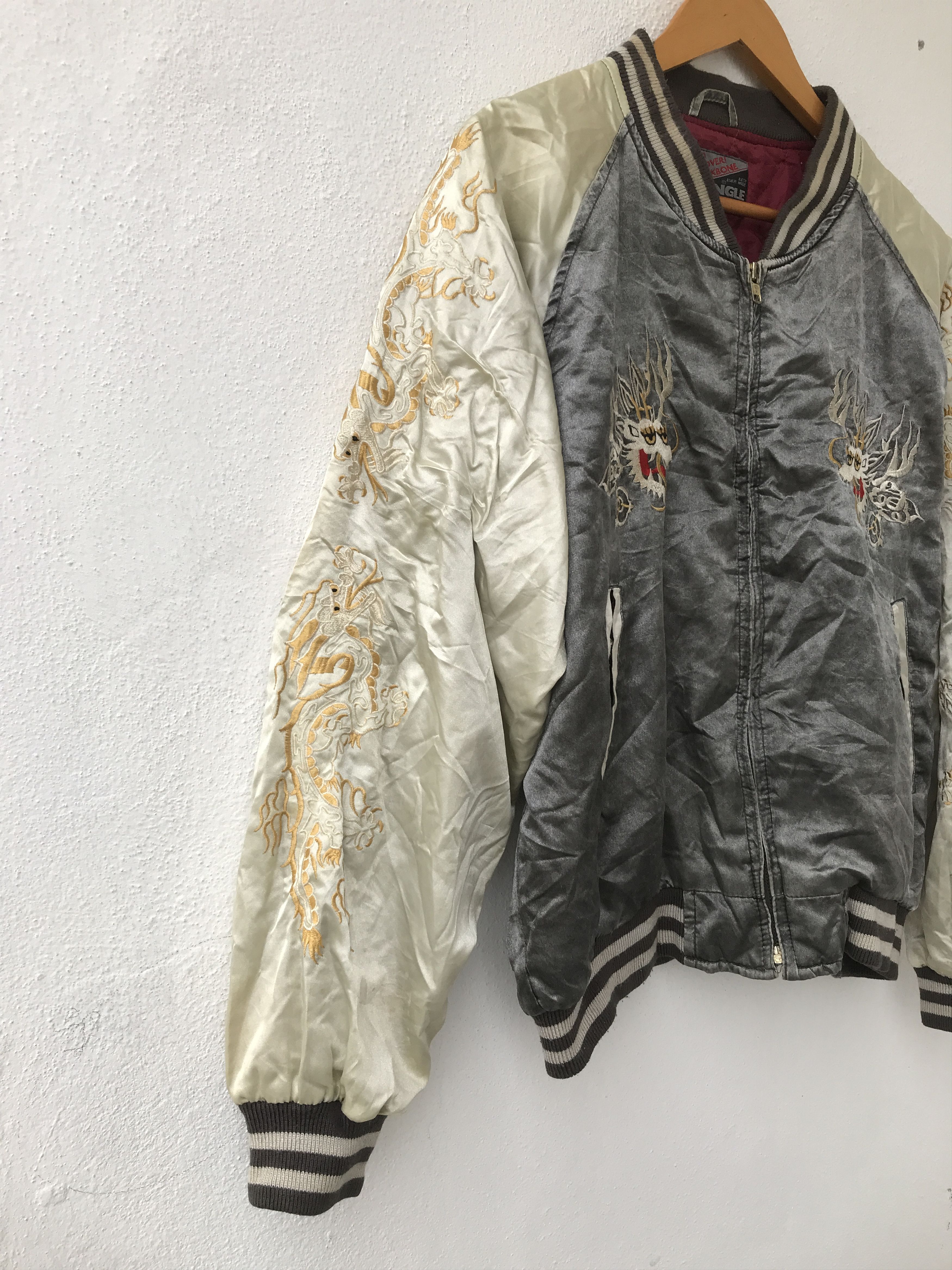 Japanese Brand Sukajan Jacket embroidery Size US L / EU 52-54 / 3 - 2 Thumbnail