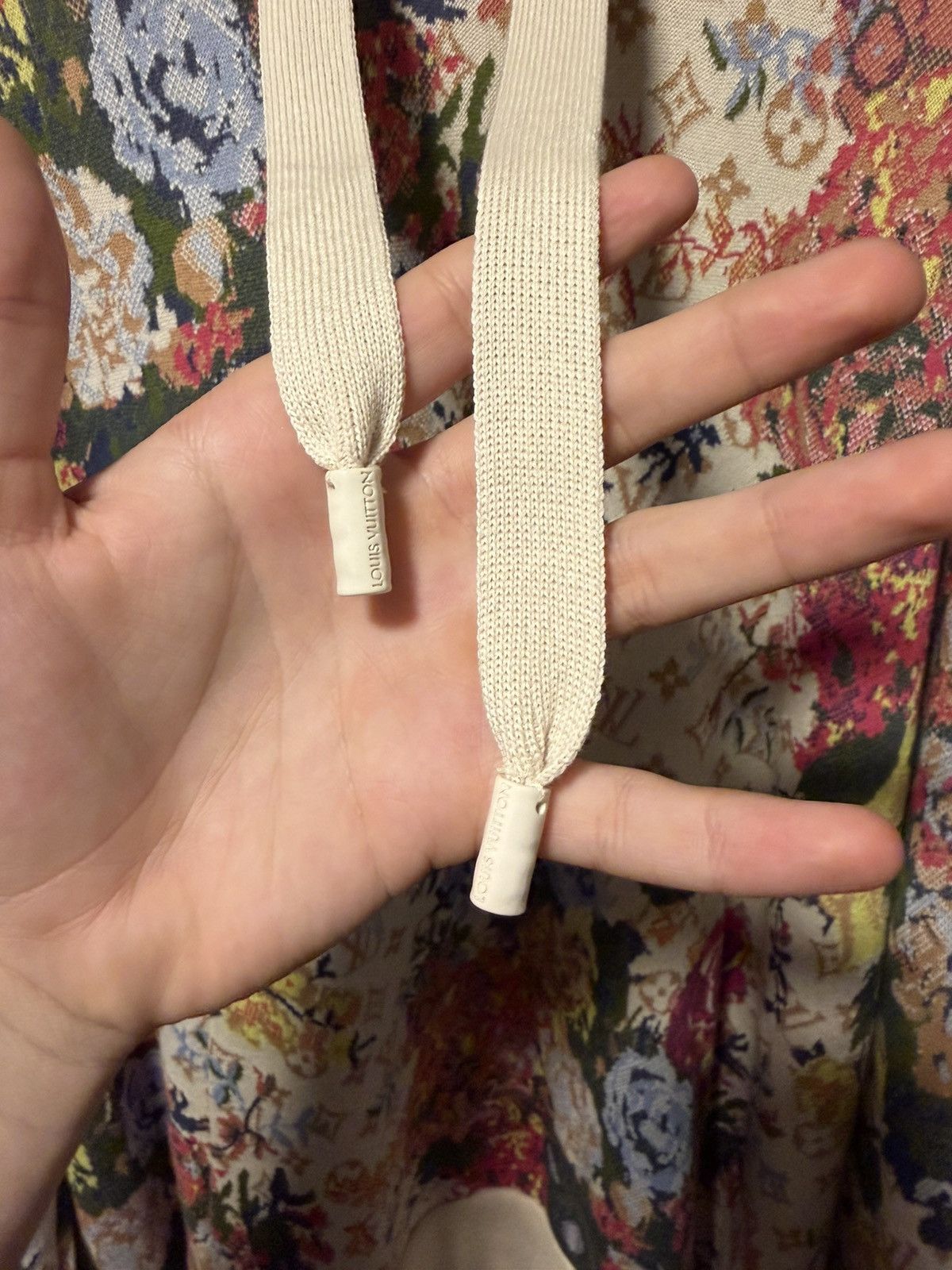 Louis Vuitton Louis Vuitton X Virgil Abloh - Beige Floral Hoodie Size US L / EU 52-54 / 3 - 5 Thumbnail