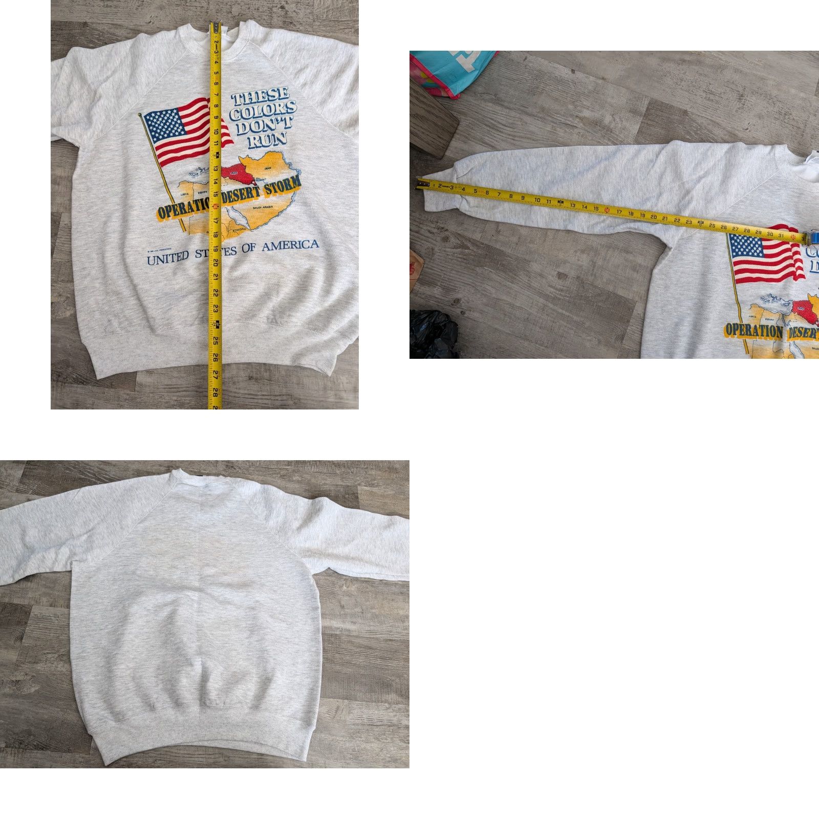 Lee VINTAGE Lee Desert Storm Crewneck Sweatshirt XL Gray Men's 90s Graphic Print Midweight Fleece All Seasons Size US XL / EU 56 / 4 - 9 Thumbnail