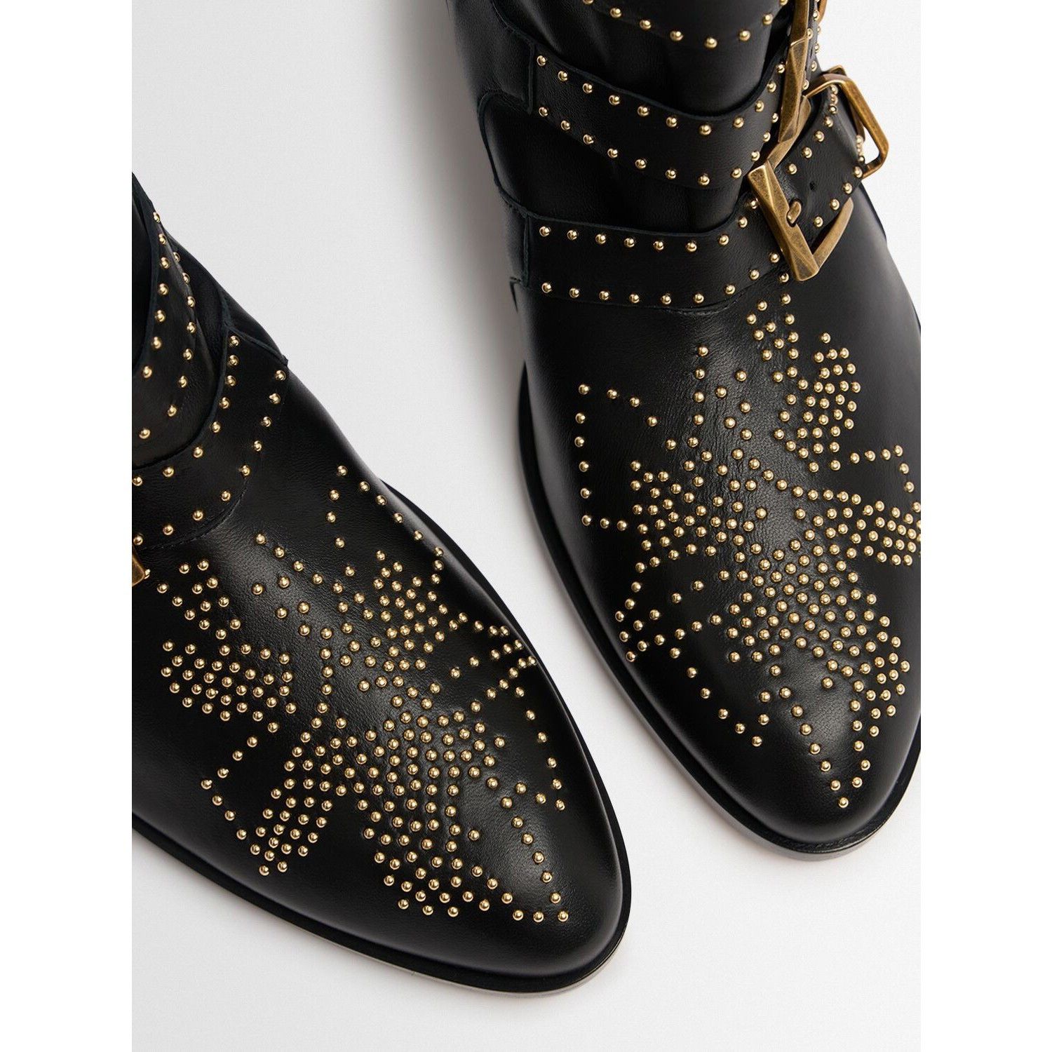 Chloe Chloe Susan Studded Black Leather Ankle Boots New & Authenti Size US 6 / IT 36 - 4 Thumbnail