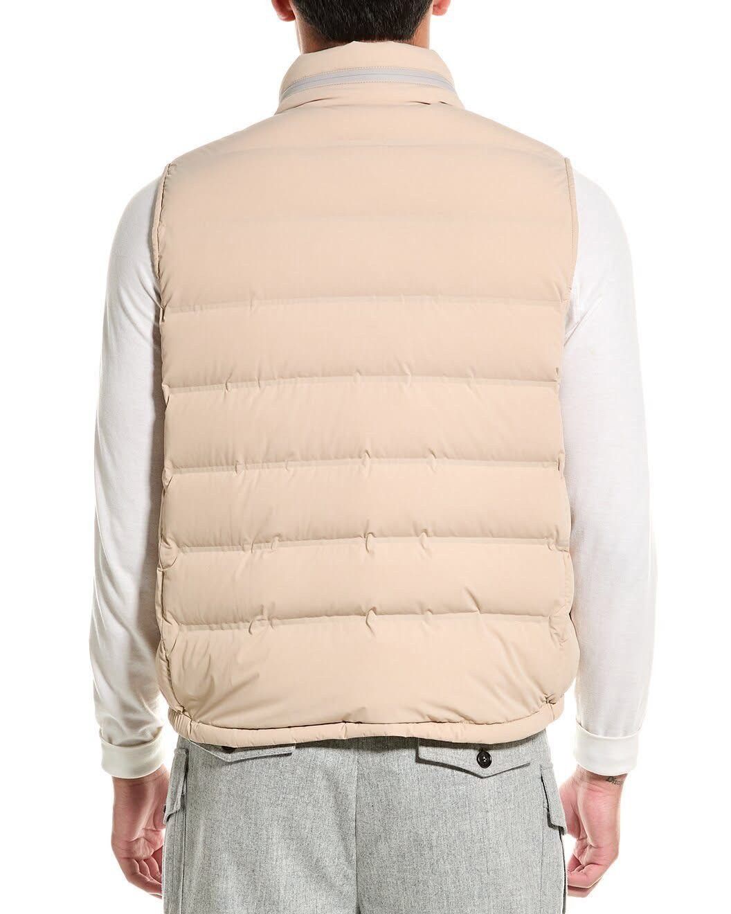 Brunello Cucinelli Brunello Cucinelli Beige Down Padded Vest Size US L / EU 52-54 / 3 - 2 Thumbnail