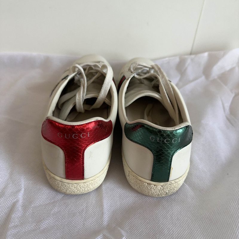 Gucci Gucci Ace Tiger Embroidered Low-Top Sneakers Size US 8 / EU 41 - 3 Thumbnail