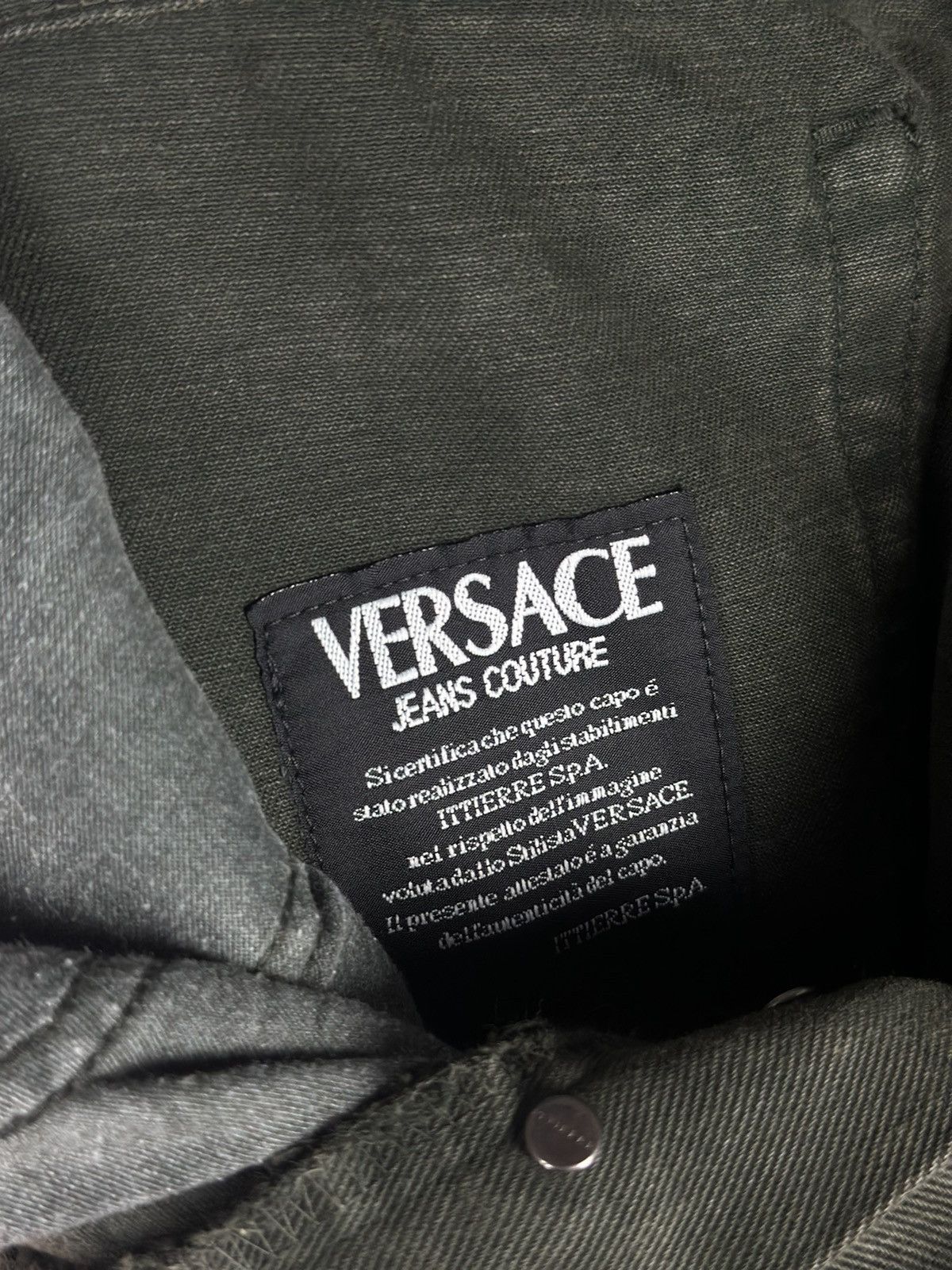 Versace × Versace Jeans Couture × Vintage Vintage 90s Versace Jeans Couture Washed Luxury Denim Jeans Size US 33 - 9 Thumbnail