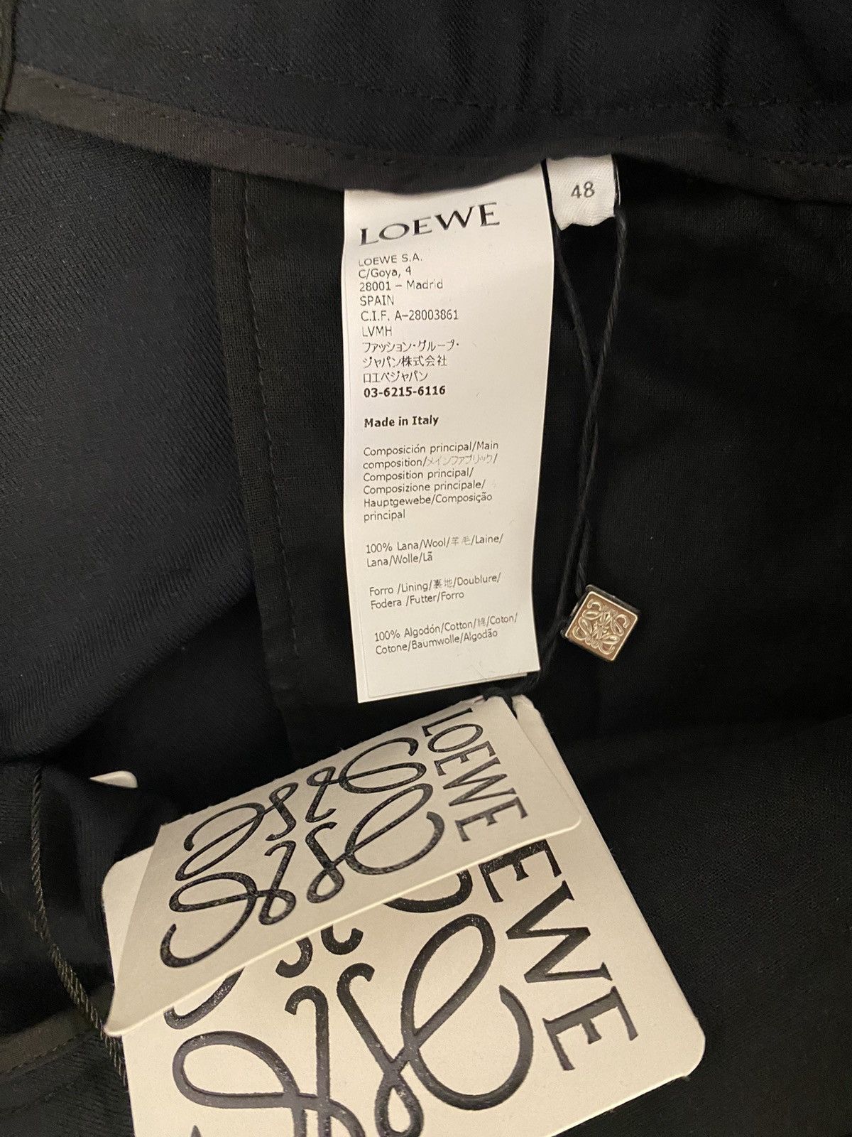 Loewe Loewe navy wool cargo pants 48 Size US 32 / EU 48 - 9 Thumbnail