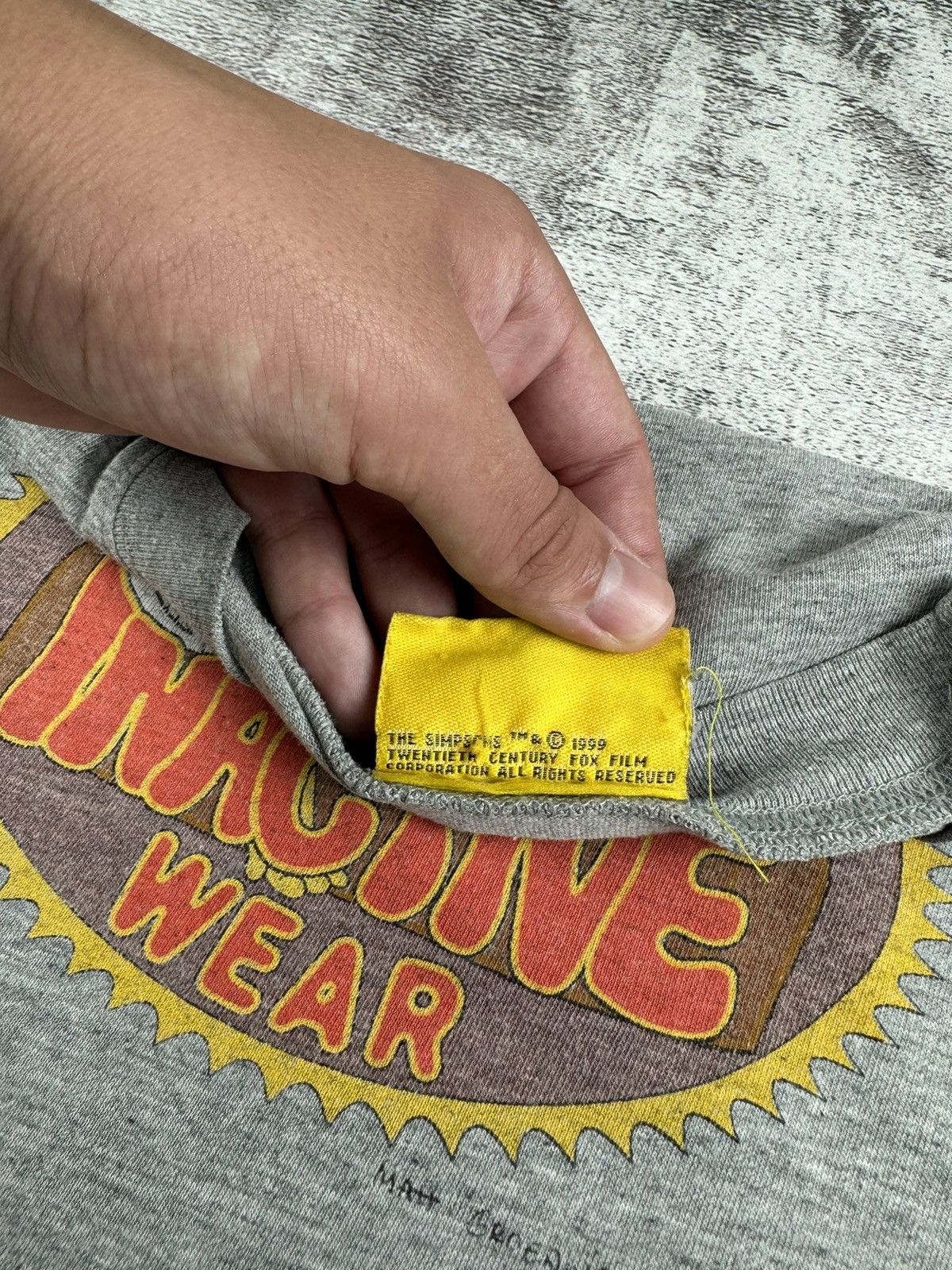 The Simpsons The Simpsons 1999 Matt Groening Homer Inactive Wear T Shirt Size US XL / EU 56 / 4 - 6 Thumbnail