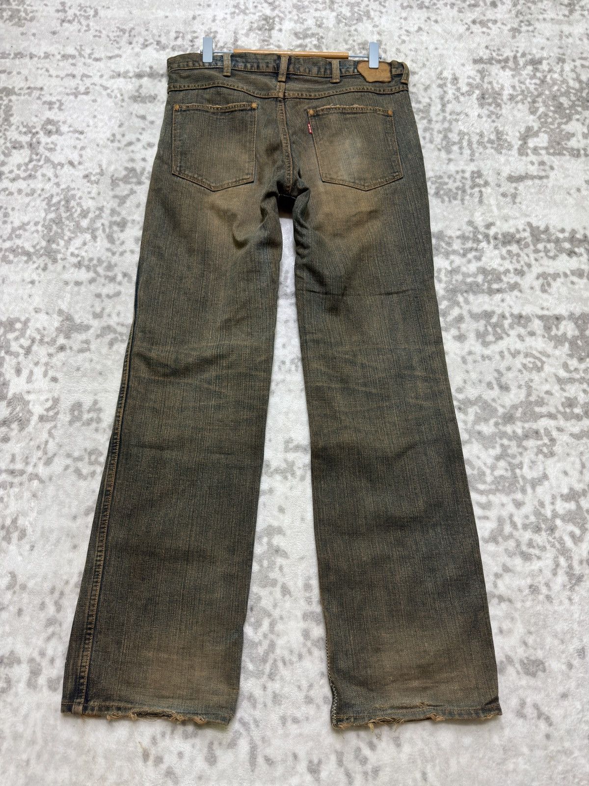 Number (N)ine Number Nine AW03 "Touch Me I'm Sick" Runway Rusty Wash Denim Size US 32 / EU 48 - 2 Thumbnail
