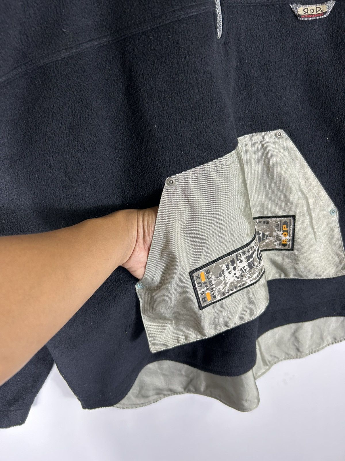 Japanese Brand ⚡️Vintage Roux Di Perfe Fleece Hoodies Half Zipper Sweatshirt Size US L / EU 52-54 / 3 - 6 Thumbnail