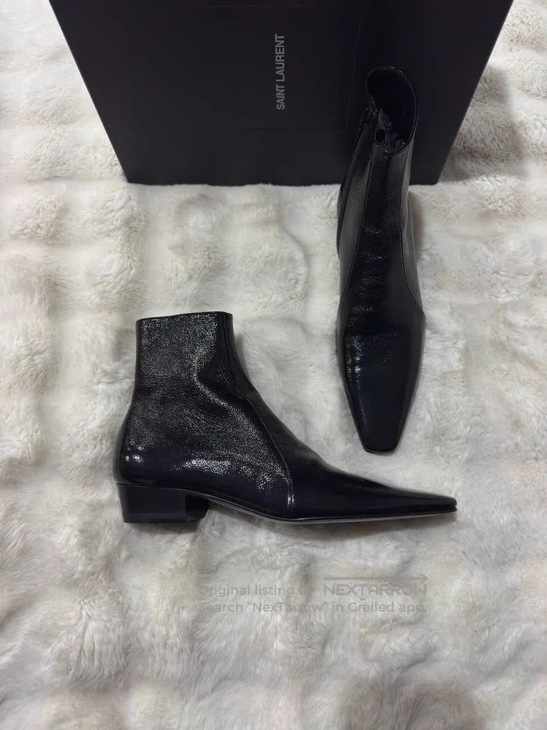 Saint Laurent Paris Saint Laurent Paris Crinkle Boots Men's Boots Size US 8 / EU 41 - 3 Thumbnail