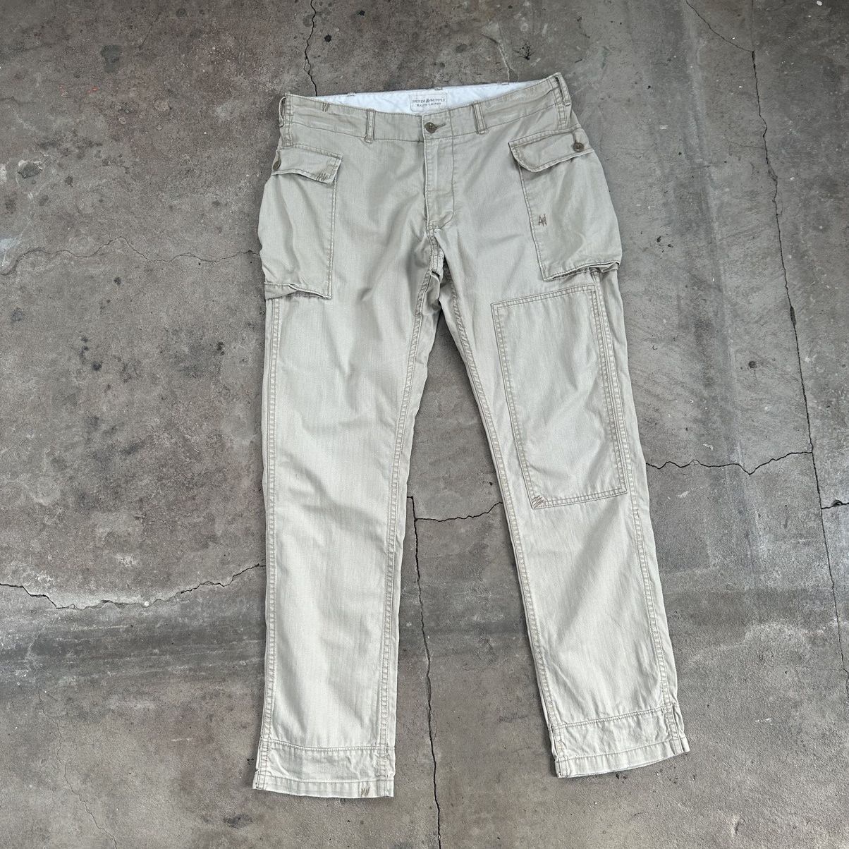 Denim & Supply Ralph Lauren Denim & Supply Ralph Lauren Cargo Utility Military Pants Size US 34 / EU 50 - 2 Thumbnail