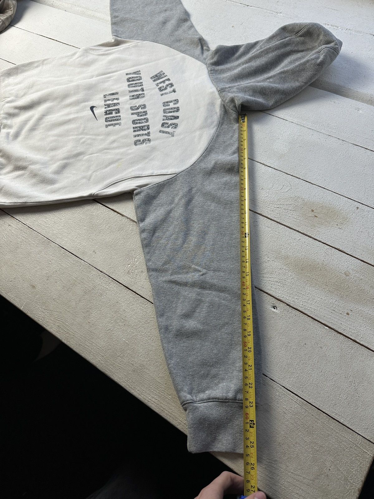 Nike 🚨Nike Y2K White BOXY Hoodie RARE Vintage Skategang Drill Size US S / EU 44-46 / 1 - 19 Thumbnail