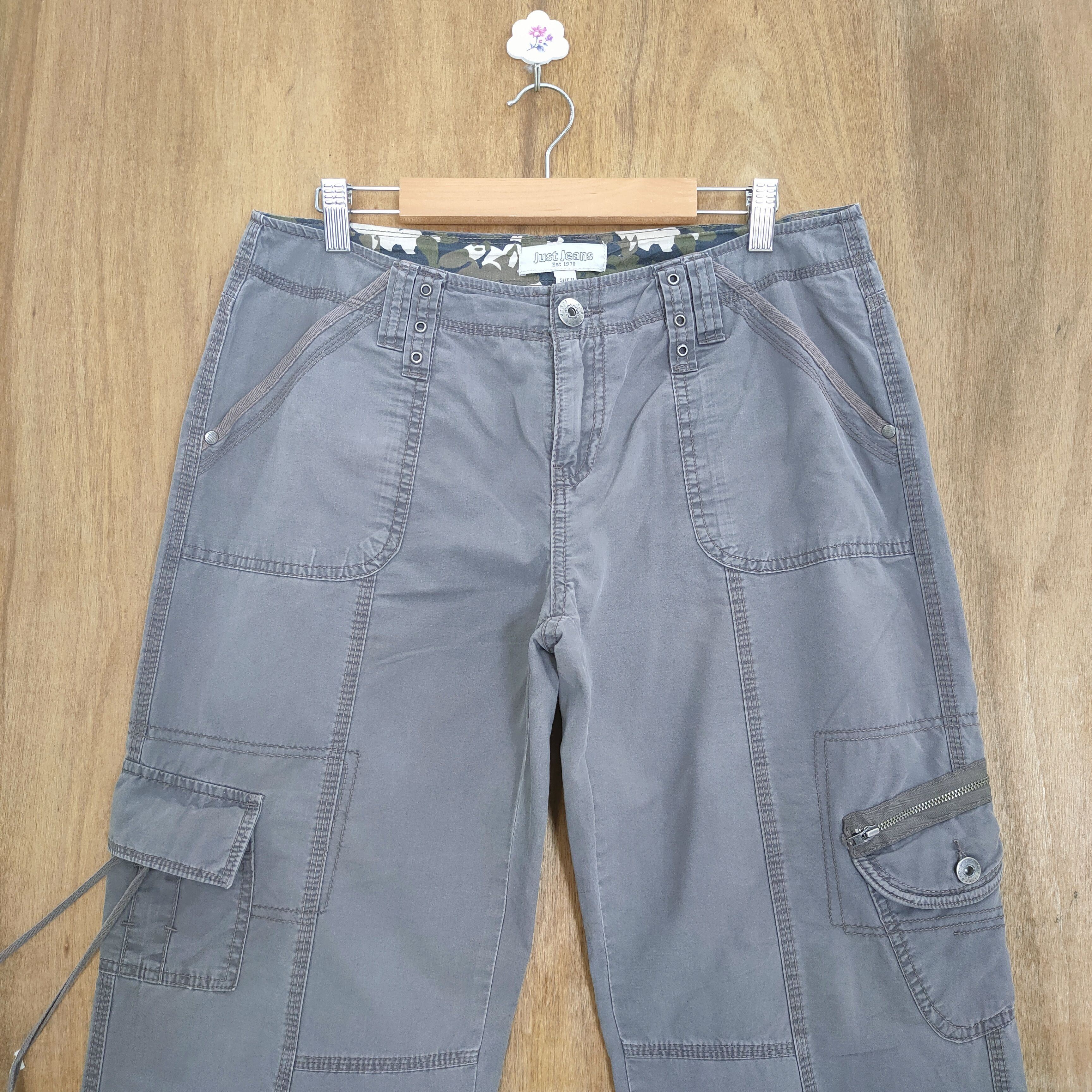 Japanese Brand × Vintage VINTAGE JAPANESE BRAND FADED GREY CARGO PANTS Size US 33 - 3 Thumbnail