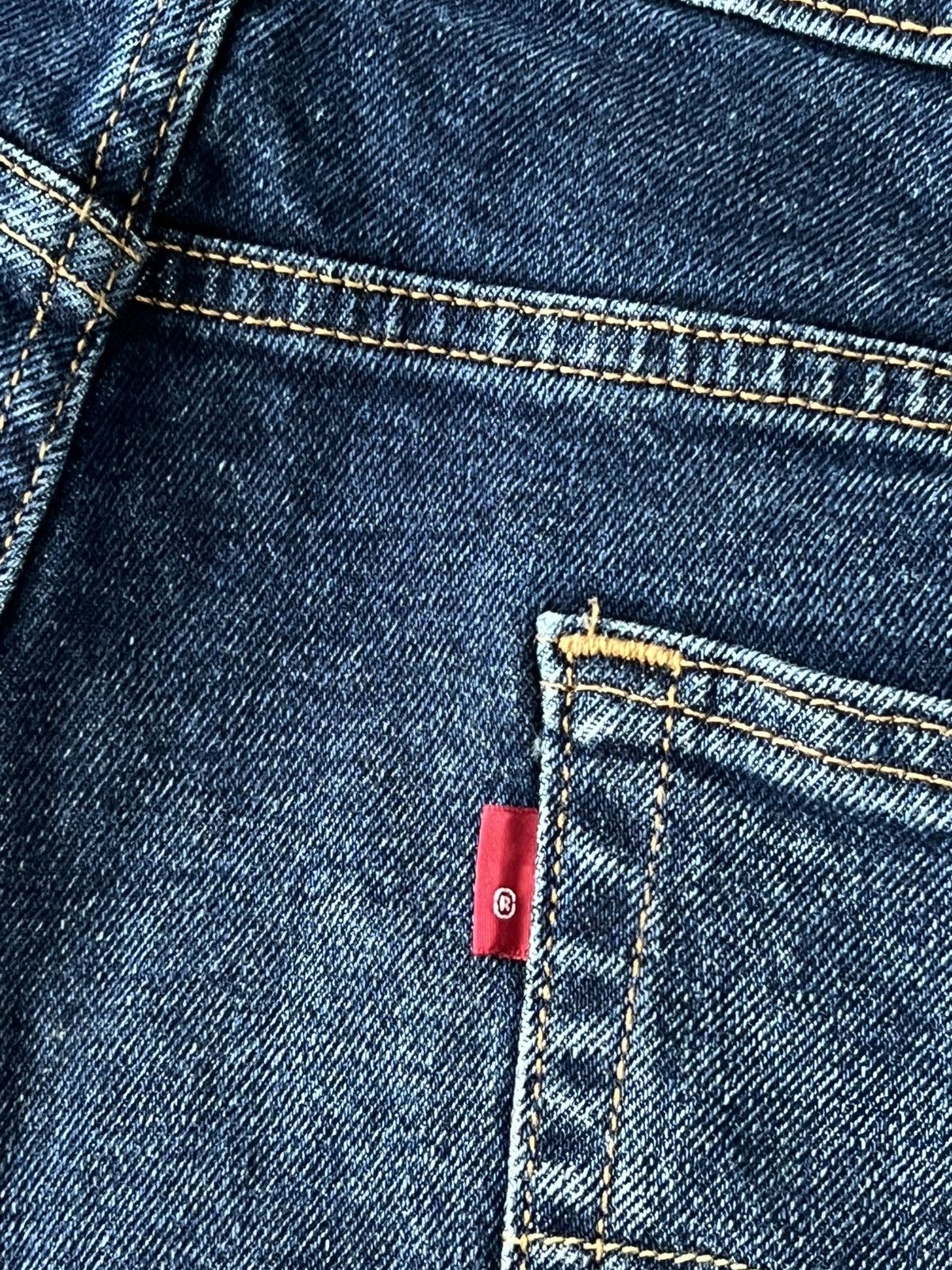 Levi's Levis Rare Blue Denim 511 Red R Tab Jeans Short Size US 38 / EU 54 - 17 Thumbnail