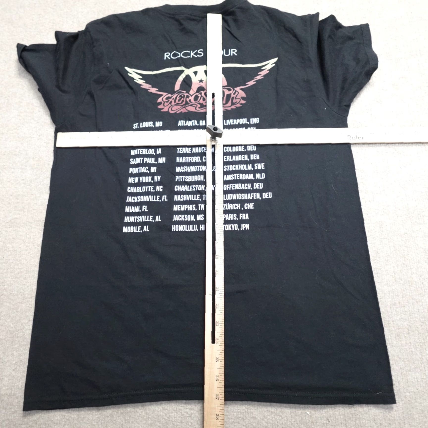 Aerosmith Aerosmith Shirt Large Black Crew Neck Short Sleeve T-Shirt Men Double-Sided Rocks Tour Band Size US L / EU 52-54 / 3 - 5 Thumbnail