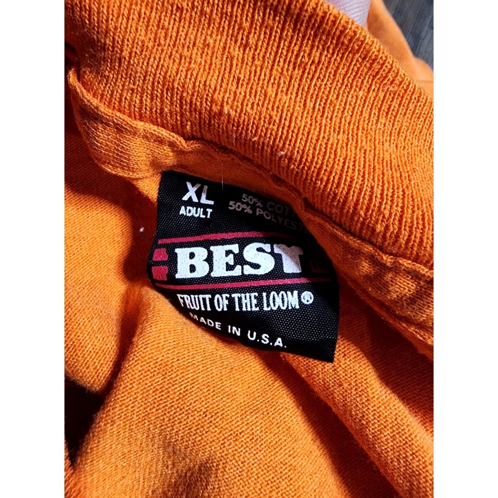 Fruit Of The Loom Vintage Fruit of the Loom Mens XL South Orange All Stars 1994 Baseball T Shirt Double Sided Organic Cotton Blend Orange Graphic Tee Mens Size US XL / EU 56 / 4 - 6 Thumbnail