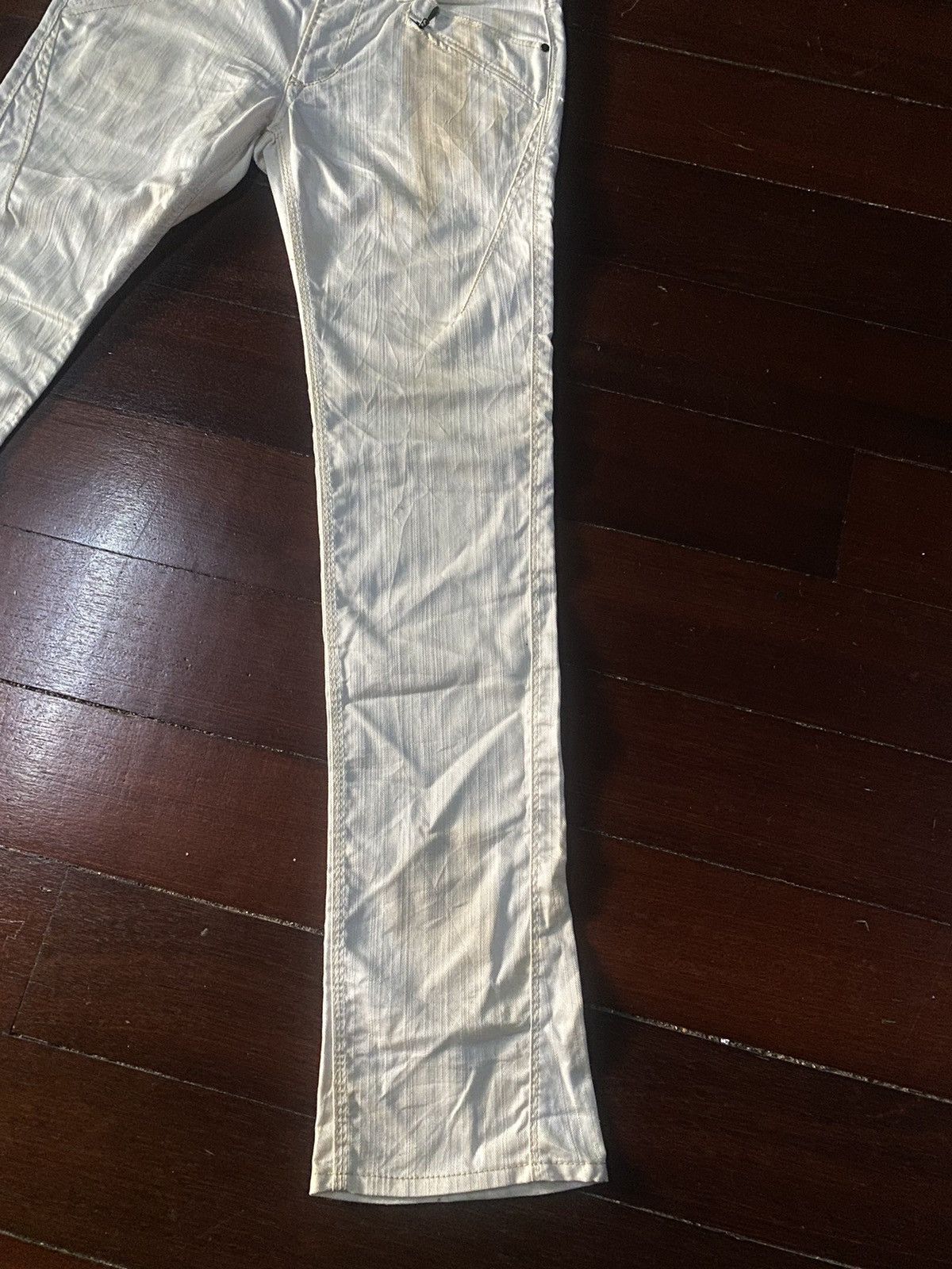 Nicole Club Fire 🔥 design NICOLE CLUB boot cut wide leg low rise jeans Size US 33 - 4 Thumbnail