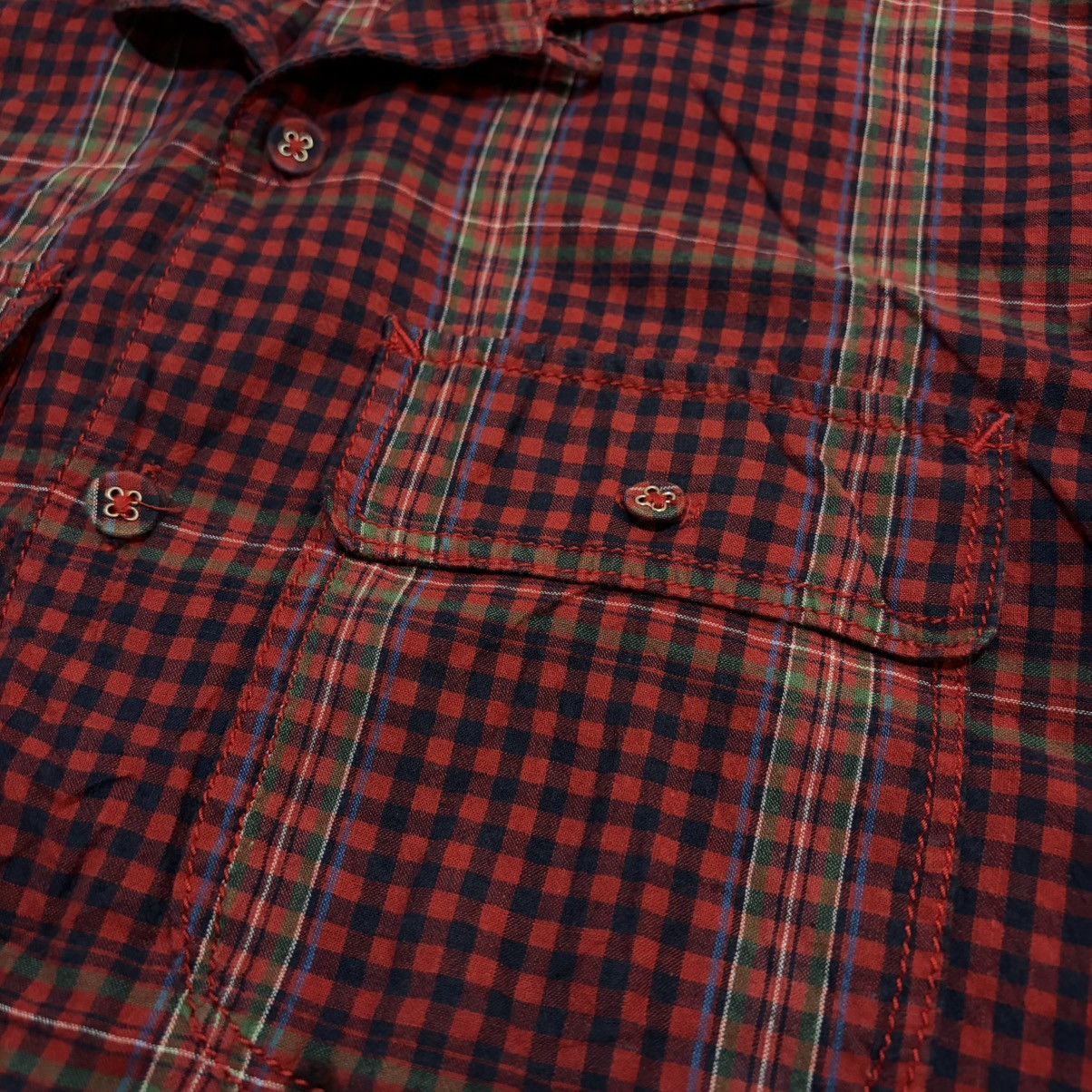 White Mountaineering White mountaineering 2011ss plaid 3/4 long sleeve shirt Size US M / EU 48-50 / 2 - 2 Thumbnail
