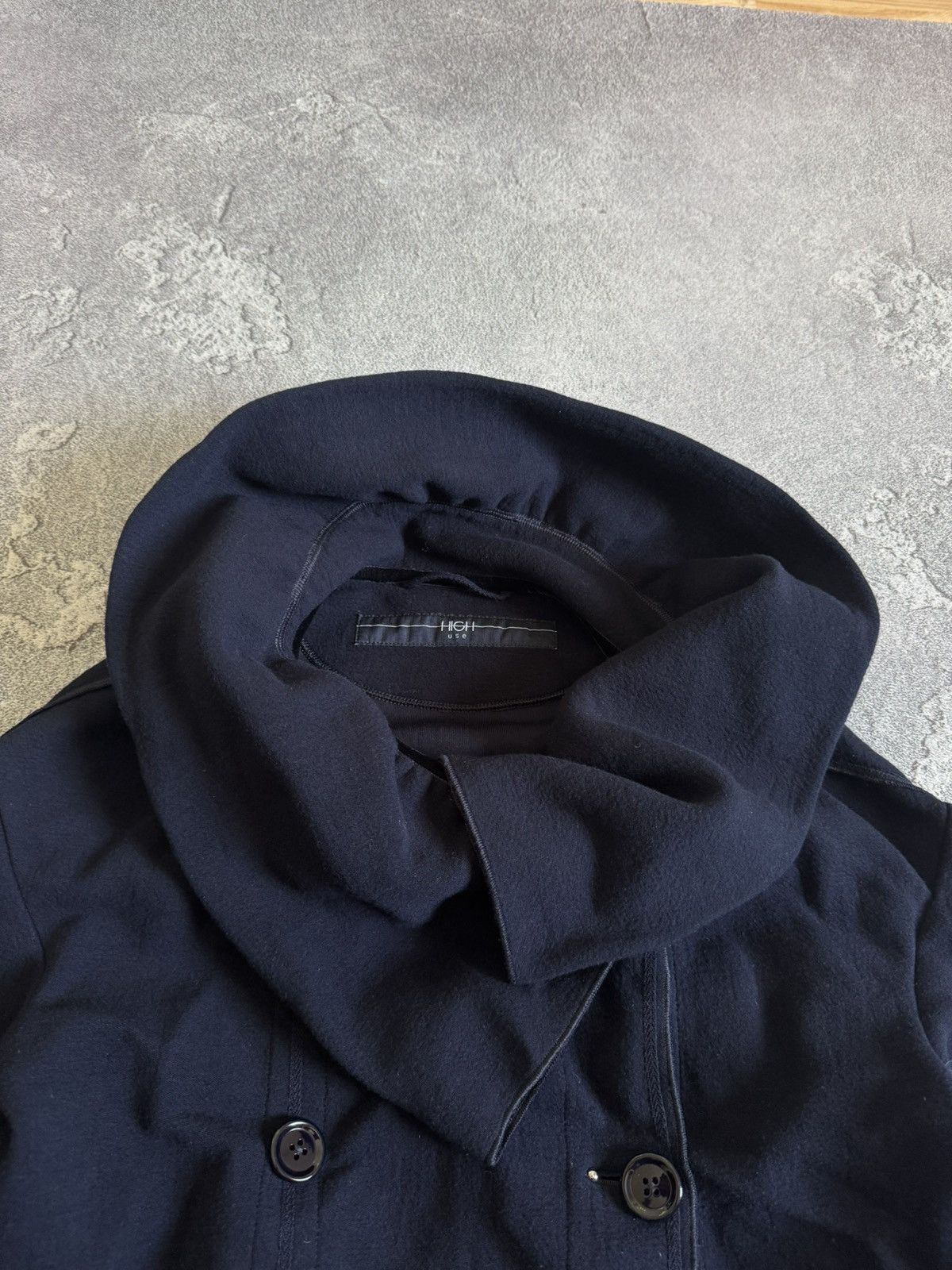 Designer High Use M/L wool jacket pea coat button up Avantgarde Size M / US 6-8 / IT 42-44 - 11 Thumbnail