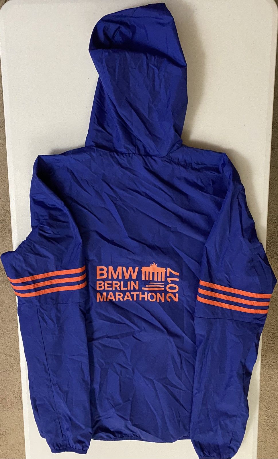 Adidas Adidas 2017 Berlin Marathon Climaproof Hooded Windbreaker M Size US M / EU 48-50 / 2 - 5 Thumbnail