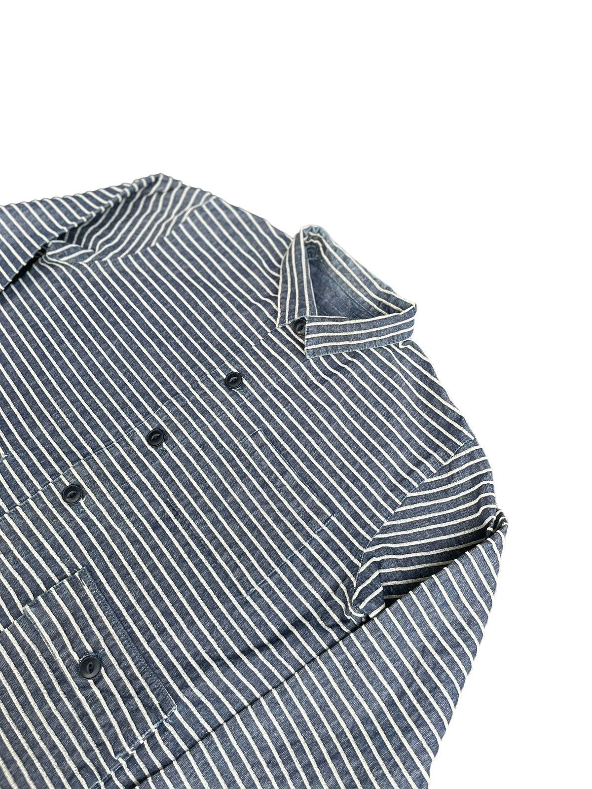 UES Japan UE Embossed Stripe Chore Jacket Size US L / EU 52-54 / 3 - 2 Thumbnail
