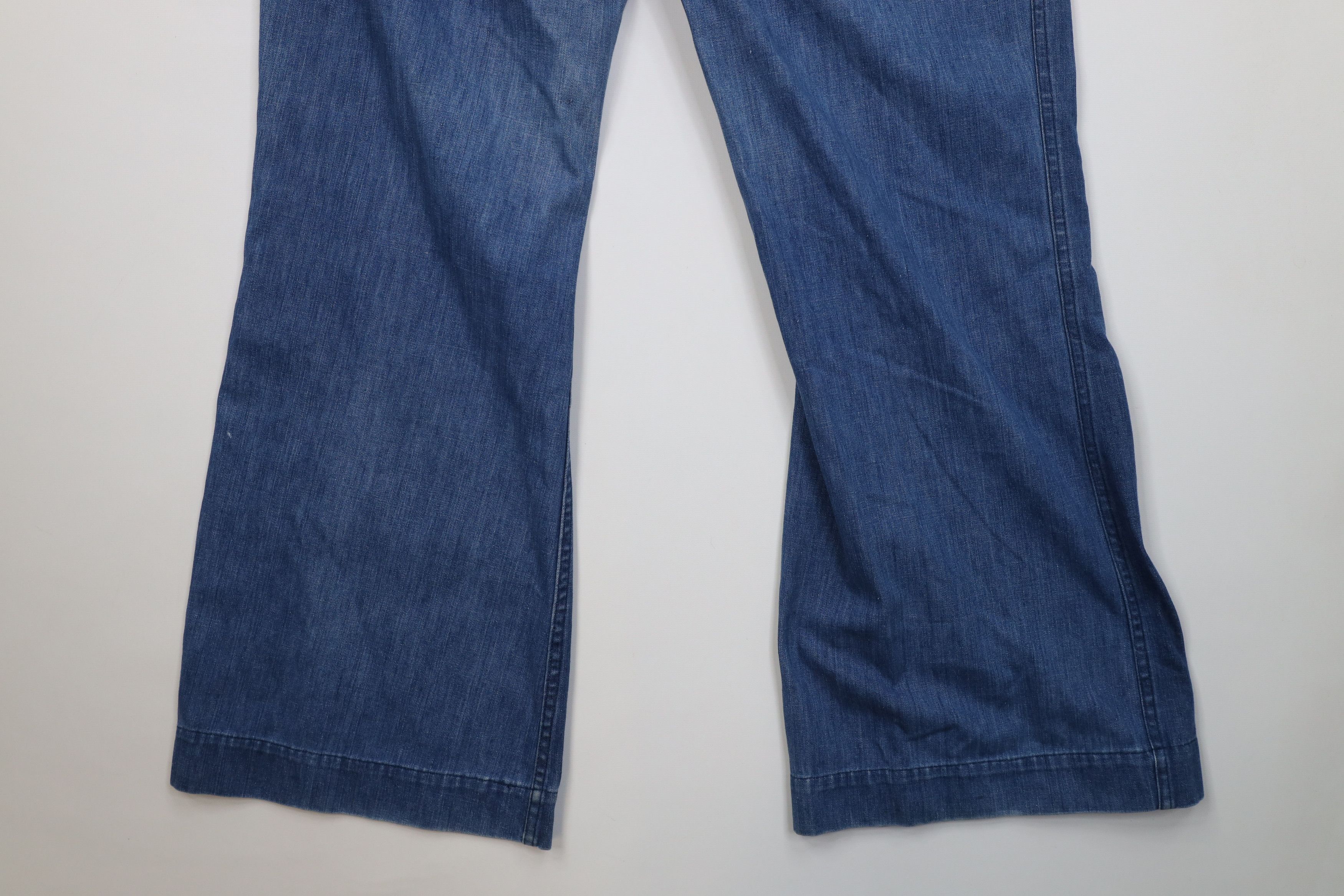 Vintage Vintage 70s Vietnam War USGI Bell Bottoms Denim Jeans USA Size US 34 / EU 50 - 13 Thumbnail