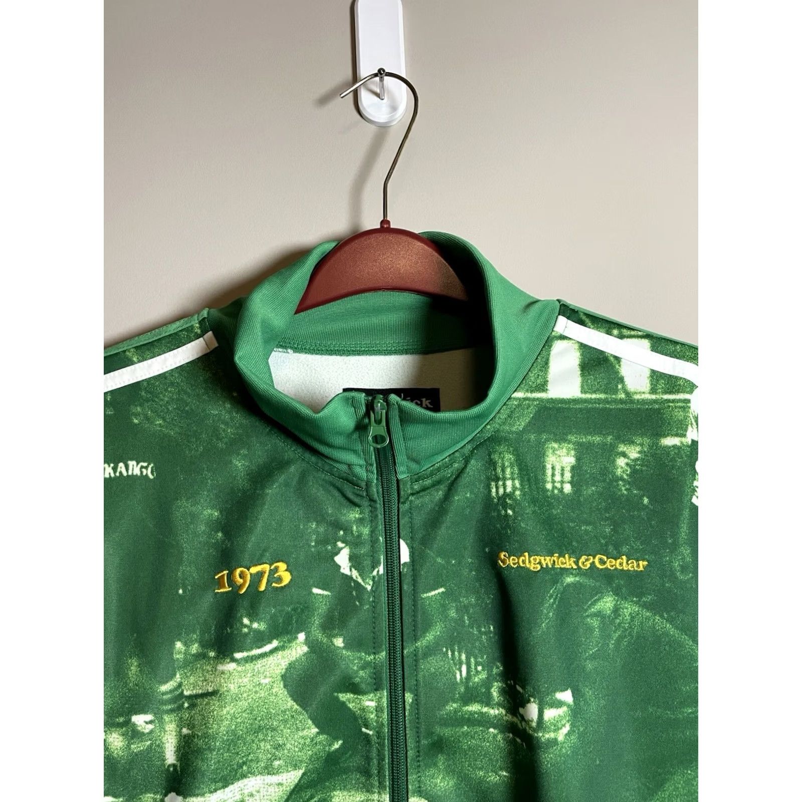 Vintage Sedgwick & Cedar Track Jacket 3XL Men Green 1973 24" Pit to Pit 31" Length Vintage? 2020s? Size US XXL / EU 58 / 5 - 2 Thumbnail