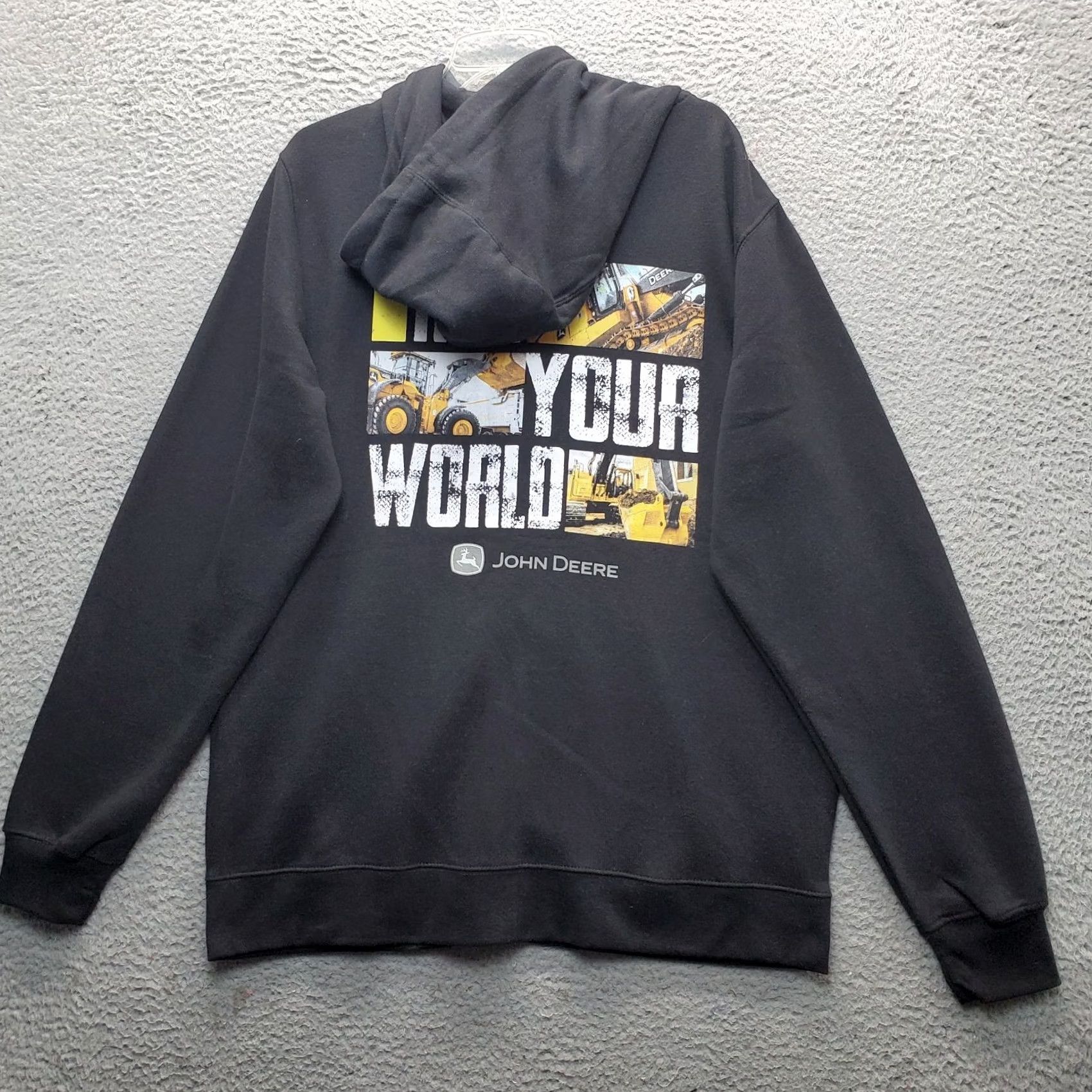 John Deere John Deere Full Zip Hoodie Men XL Multi Fleece Lined Run Your World Graphic Back - Premium Quality Size US XL / EU 56 / 4 - 2 Thumbnail