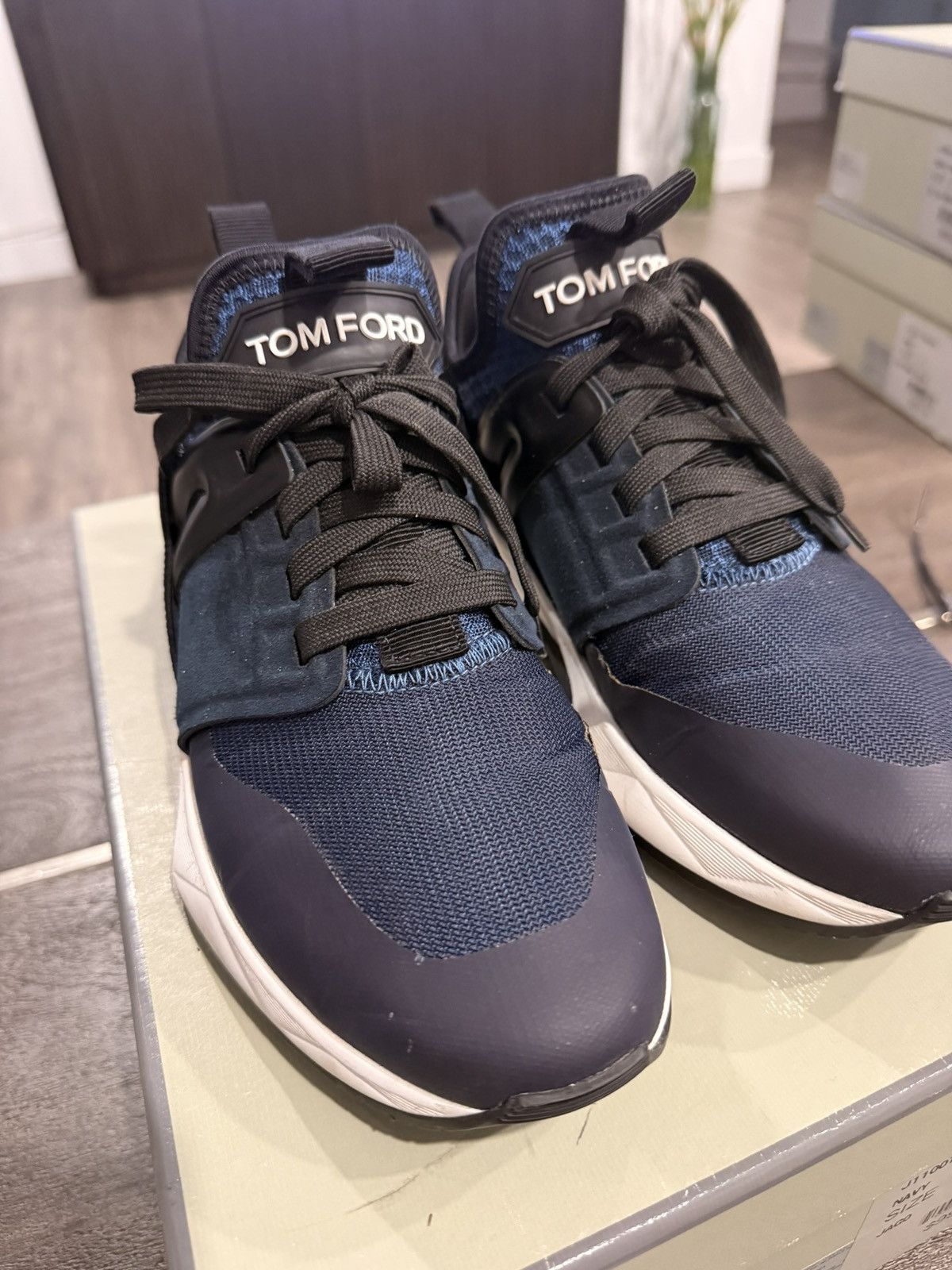 Tom Ford Tom Ford Jago Sneakers suede leather size 7 Made in italy Size US 7 / EU 40 - 3 Thumbnail