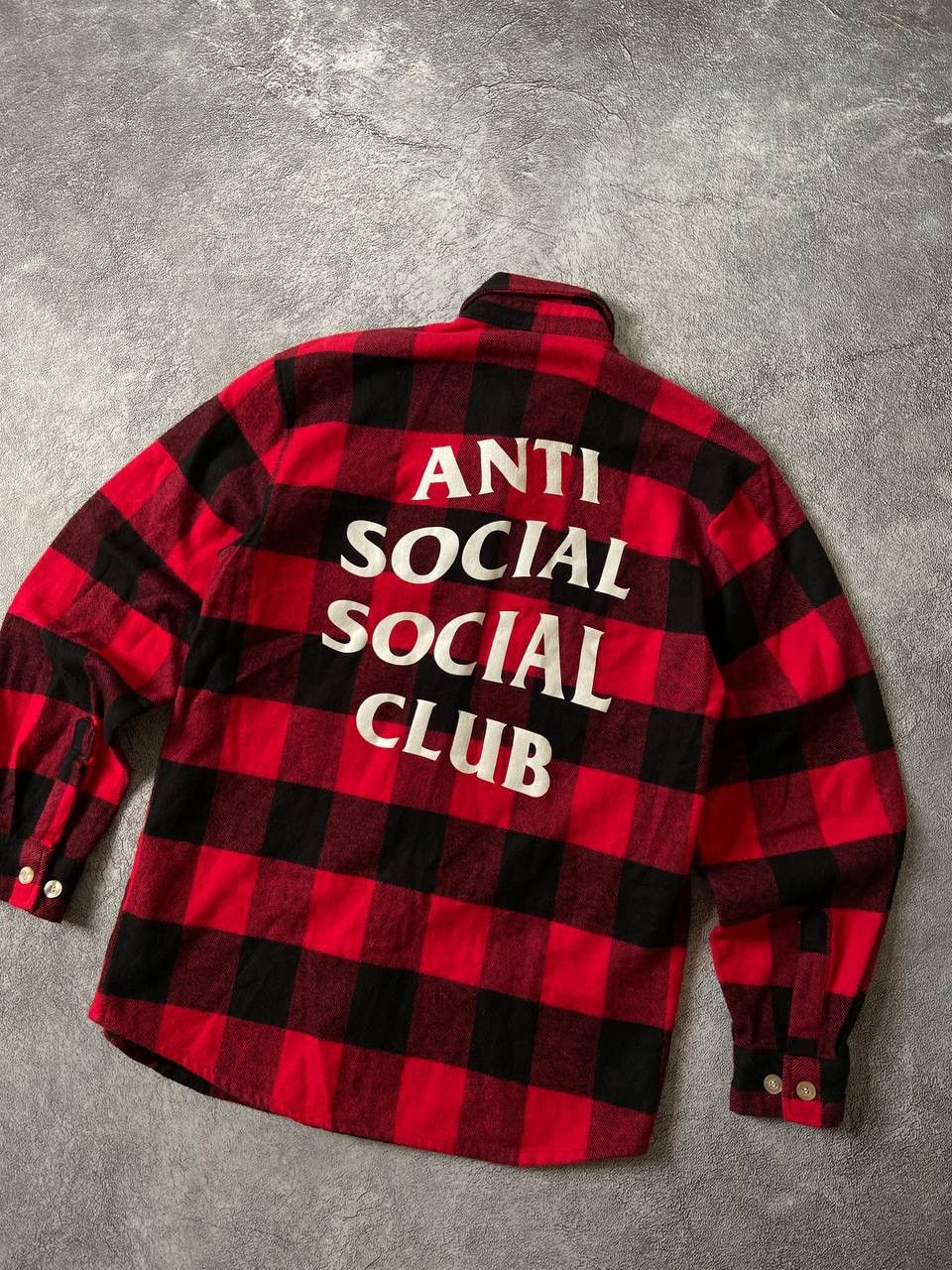 Anti Social Social Club Anti Social Social Club Button Up Flannel Red Size US S / EU 44-46 / 1 - 5 Thumbnail