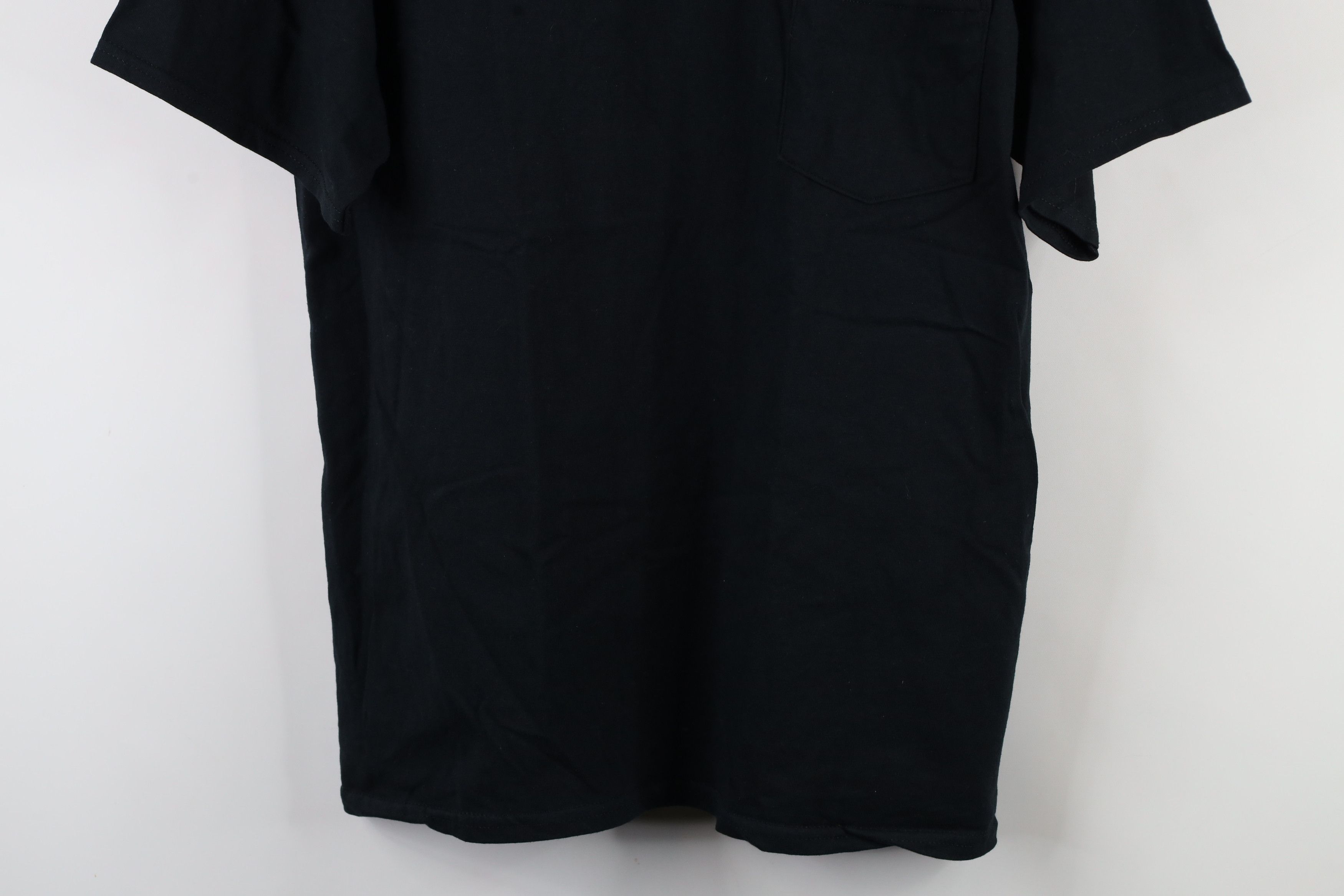 Vintage Vintage 90s Streetwear Heavyweight Cotton T-Shirt Black Size US L / EU 52-54 / 3 - 3 Thumbnail