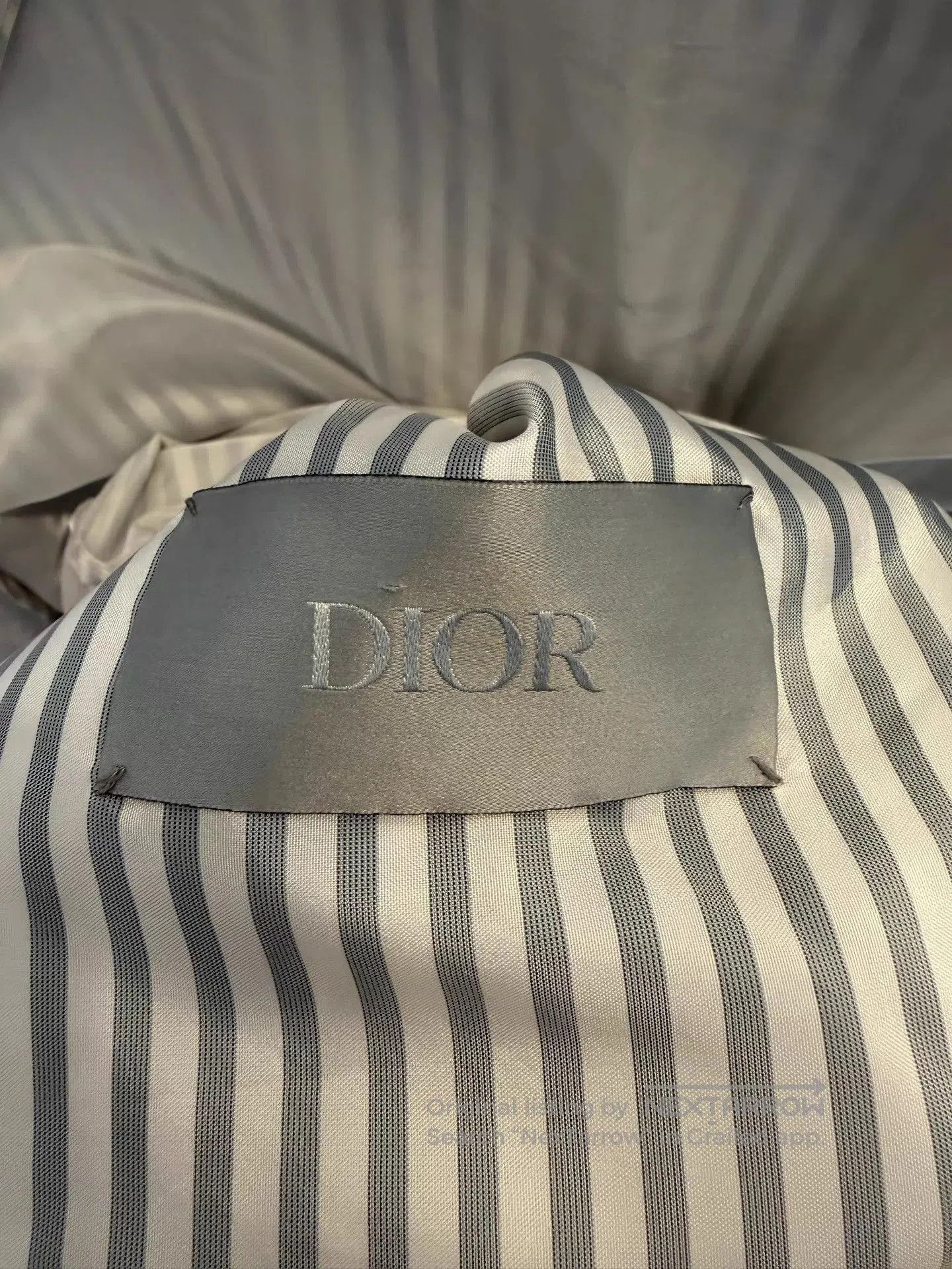 Dior Silver Striped Lightweight Hooded Jacket. Size US L / EU 52-54 / 3 - 3 Thumbnail