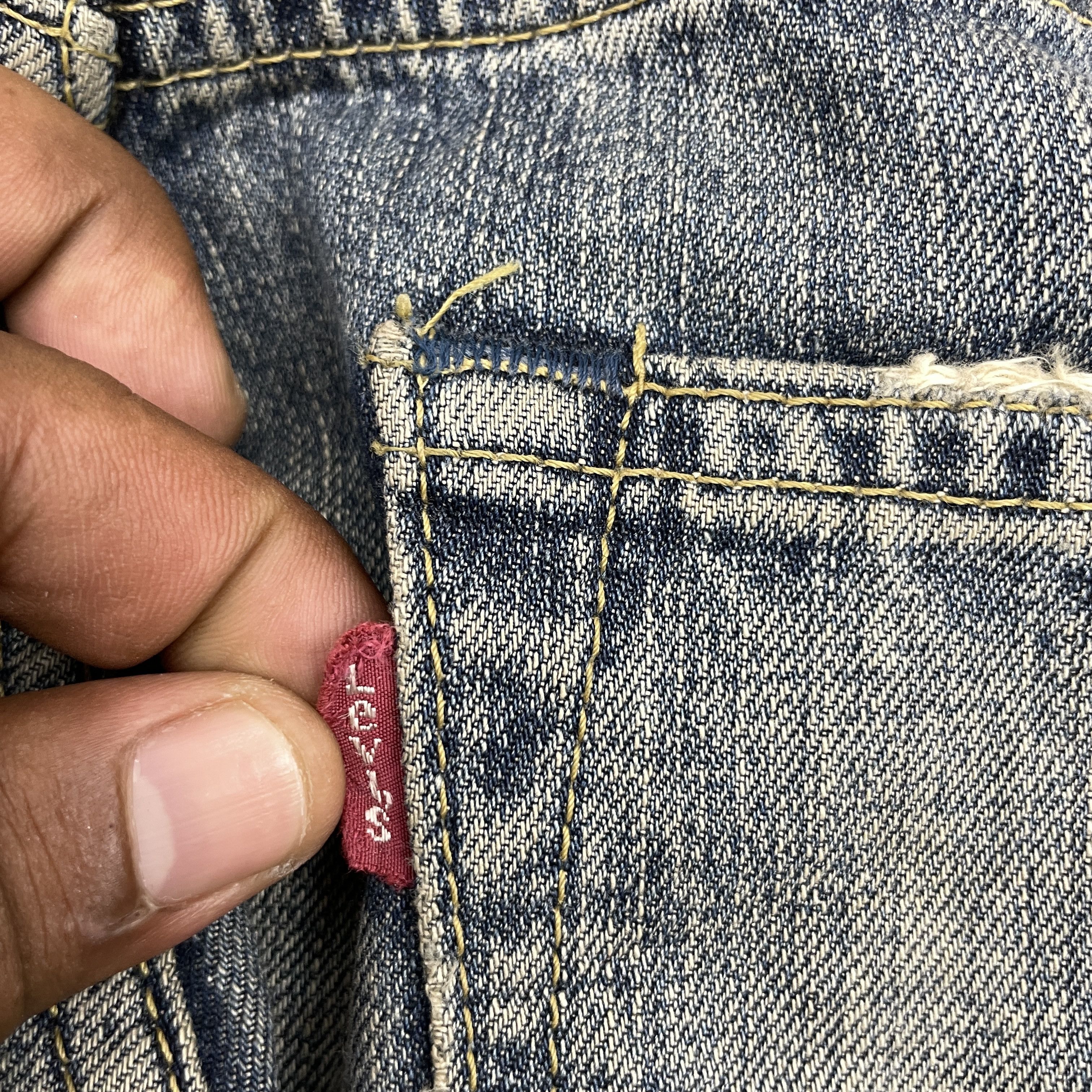 Levi's × Vintage Vintage Levi's 503 Faded Distressed Jeans-WC314 Size US 34 / EU 50 - 7 Thumbnail