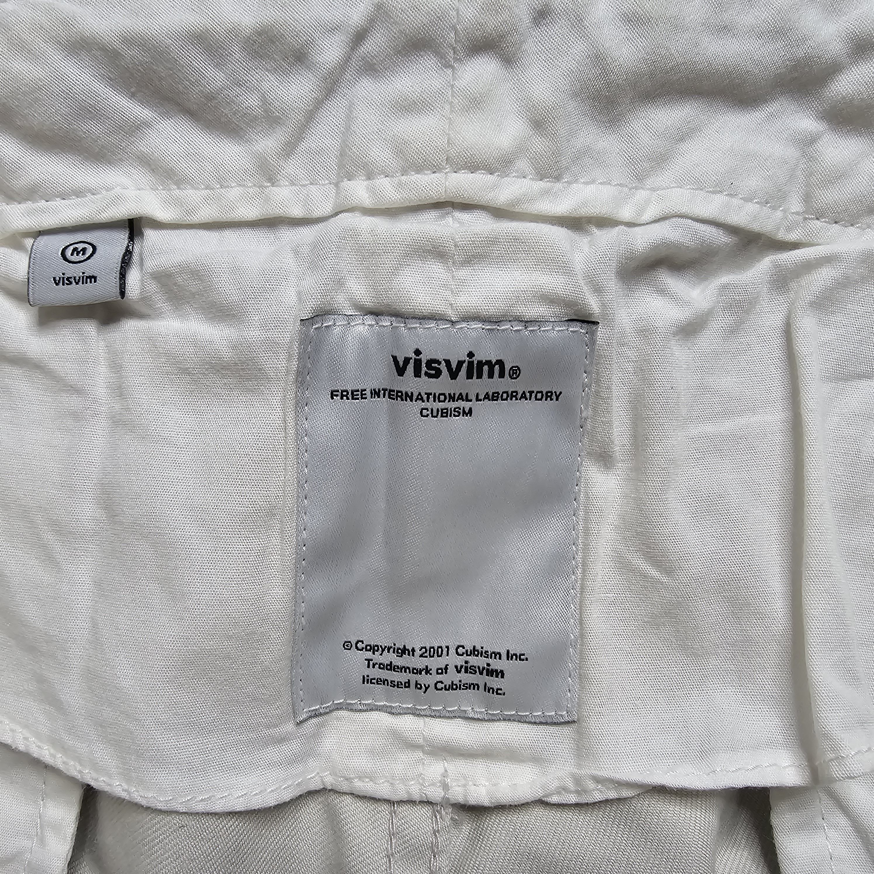Visvim Visvim - High Water Chino Pants - Cream Size US 30 / EU 46 - 6 Thumbnail