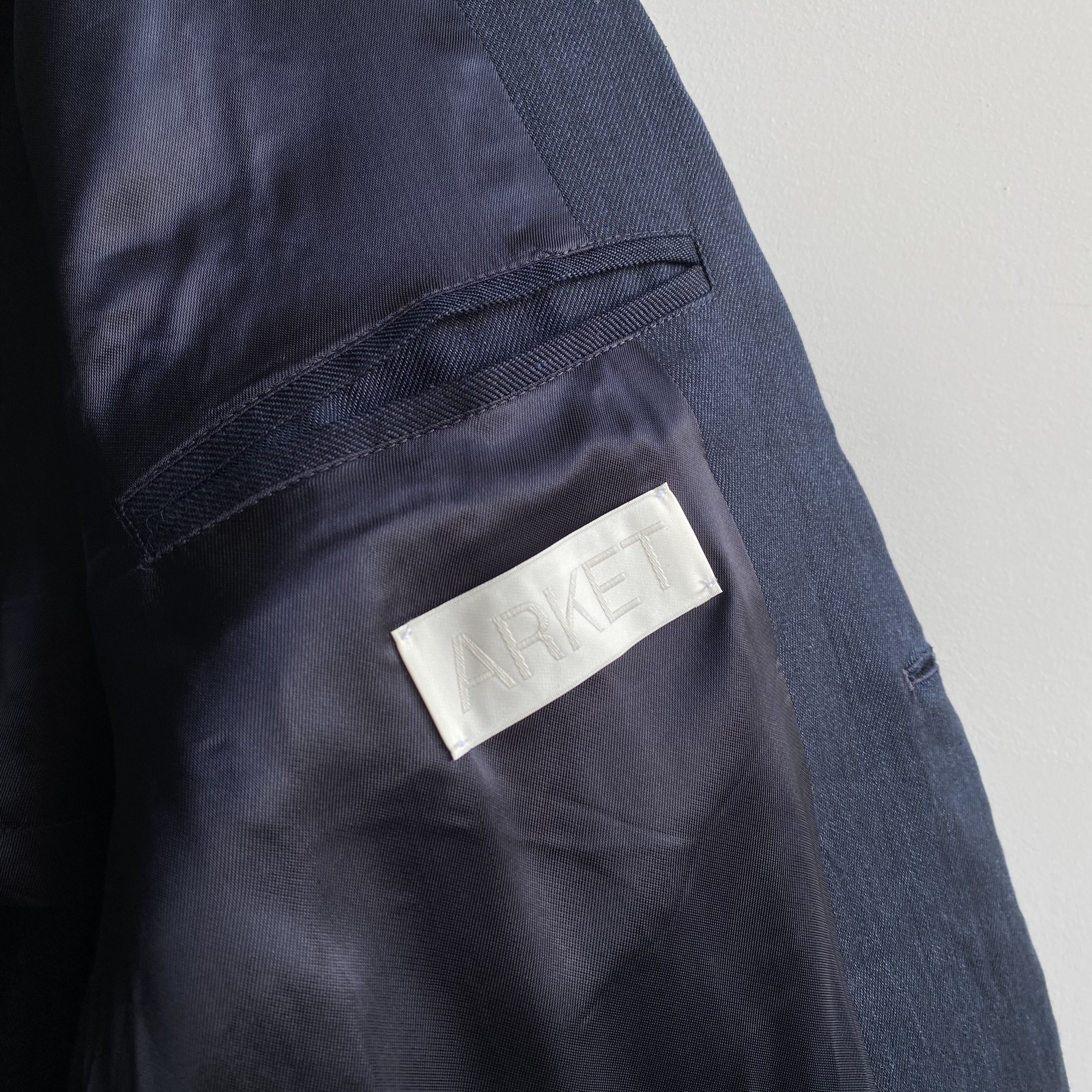 Arket ARKET Modern Cotton / True Hemp Navy Blazer Size 50R - 8 Thumbnail