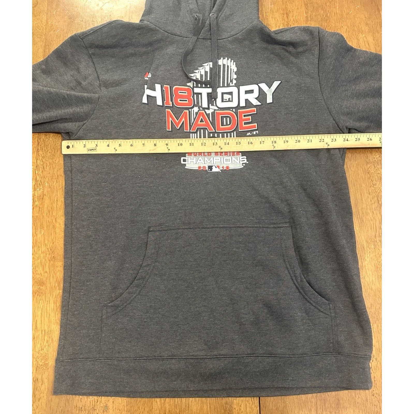 Vintage Majestic Boston Red Sox Hoodie Sweatshirt XLT 2018 World Series History Made Size US XL / EU 56 / 4 - 5 Thumbnail