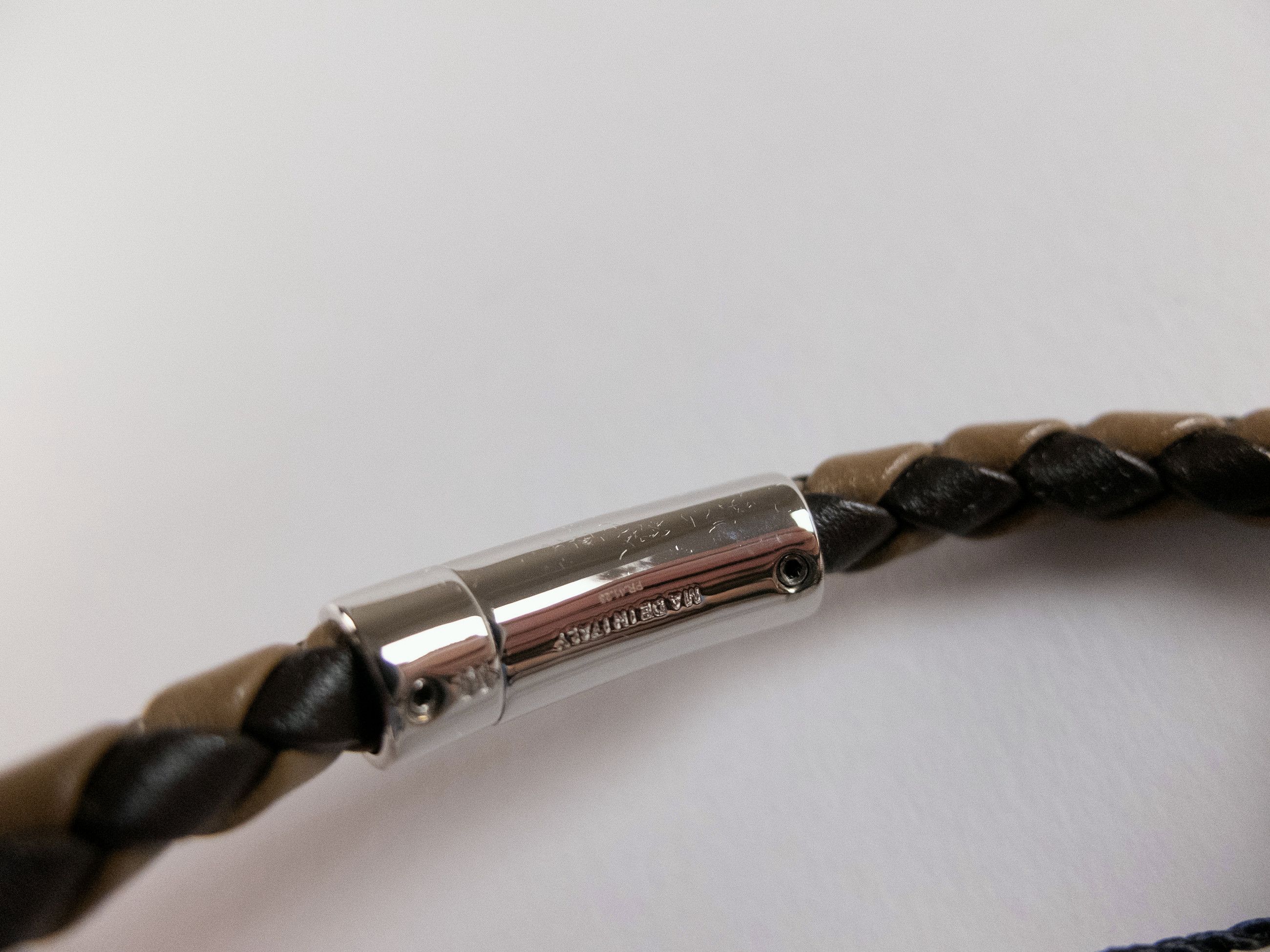 Fendi FENDI two tone brown woven leather bracelet Medium Size ONE SIZE - 5 Thumbnail